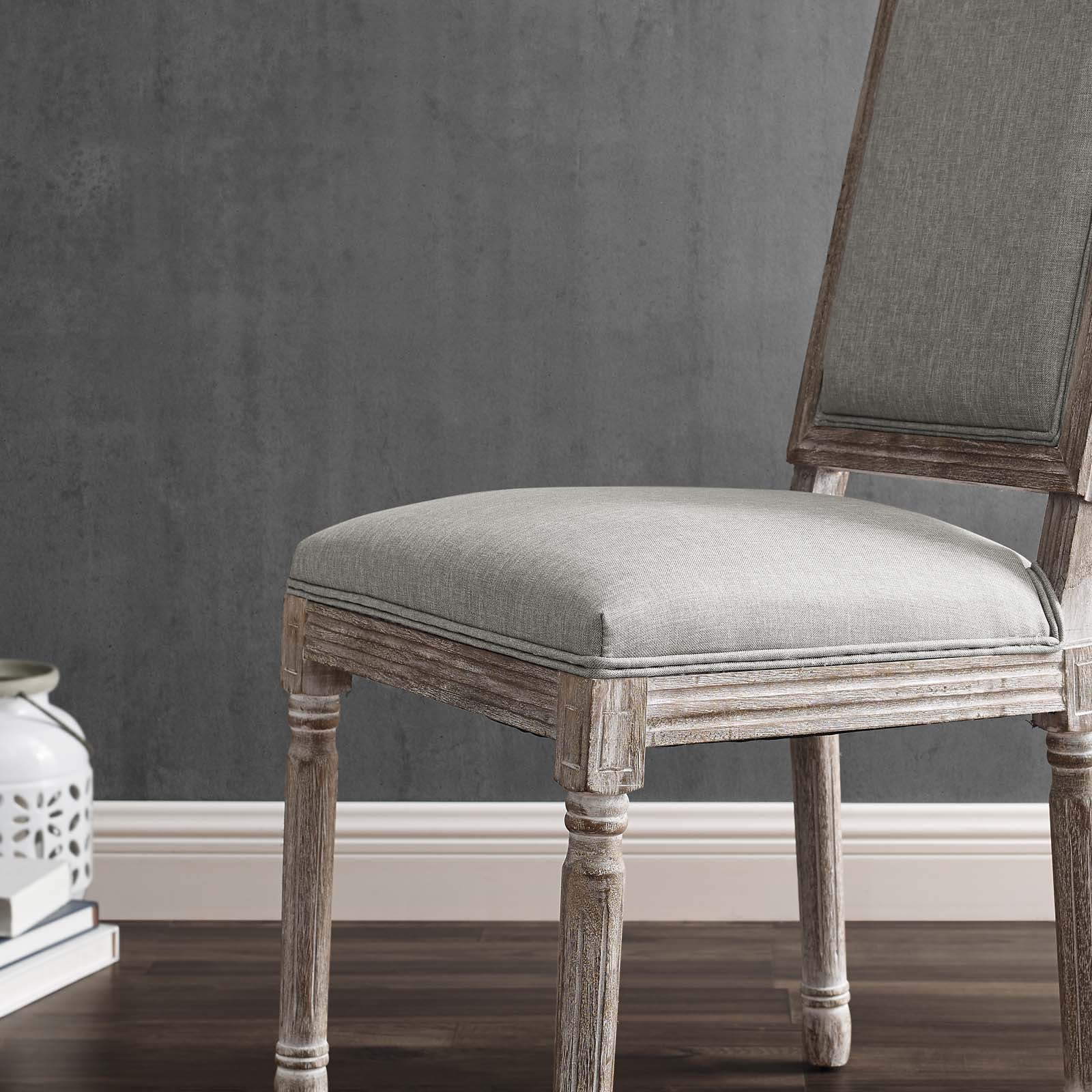 Modway Court Dining Side Chair Upholstered Fabric Set of 2 | Dining Chairs | 