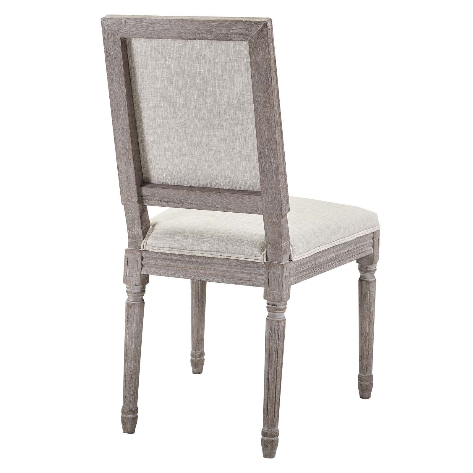 Modway Court Dining Side Chair Upholstered Fabric Set of 4 | Dining Chairs | 