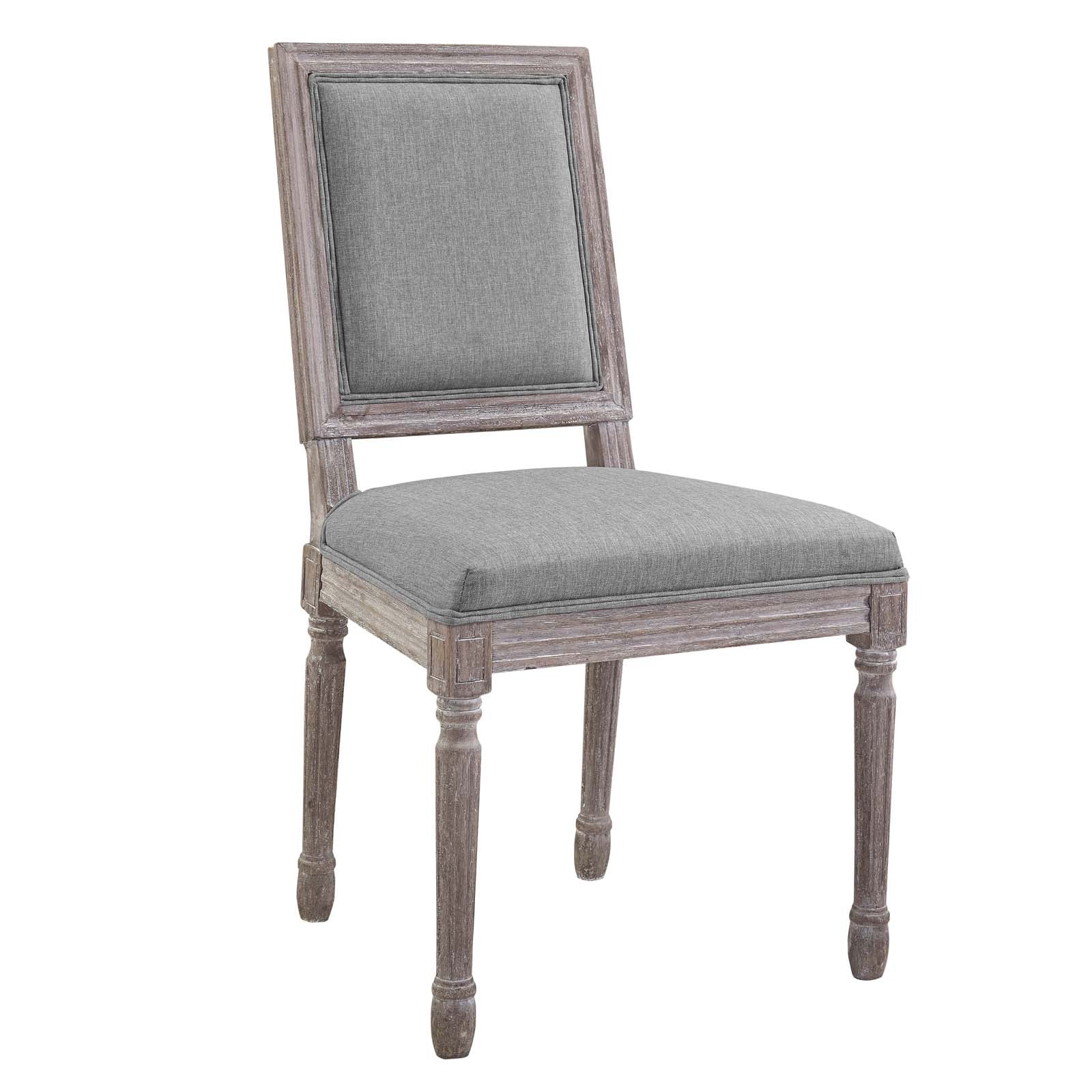 Modway Court Dining Side Chair Upholstered Fabric Set of 4 | Dining Chairs | 