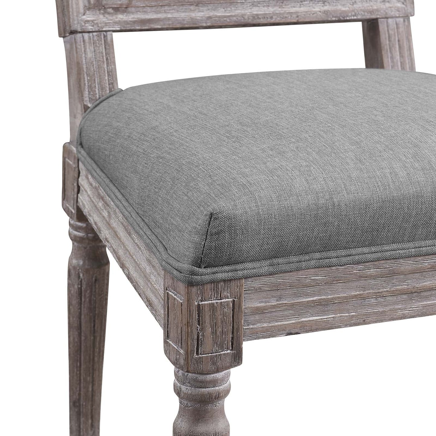 Modway Court Dining Side Chair Upholstered Fabric Set of 4 | Dining Chairs | 