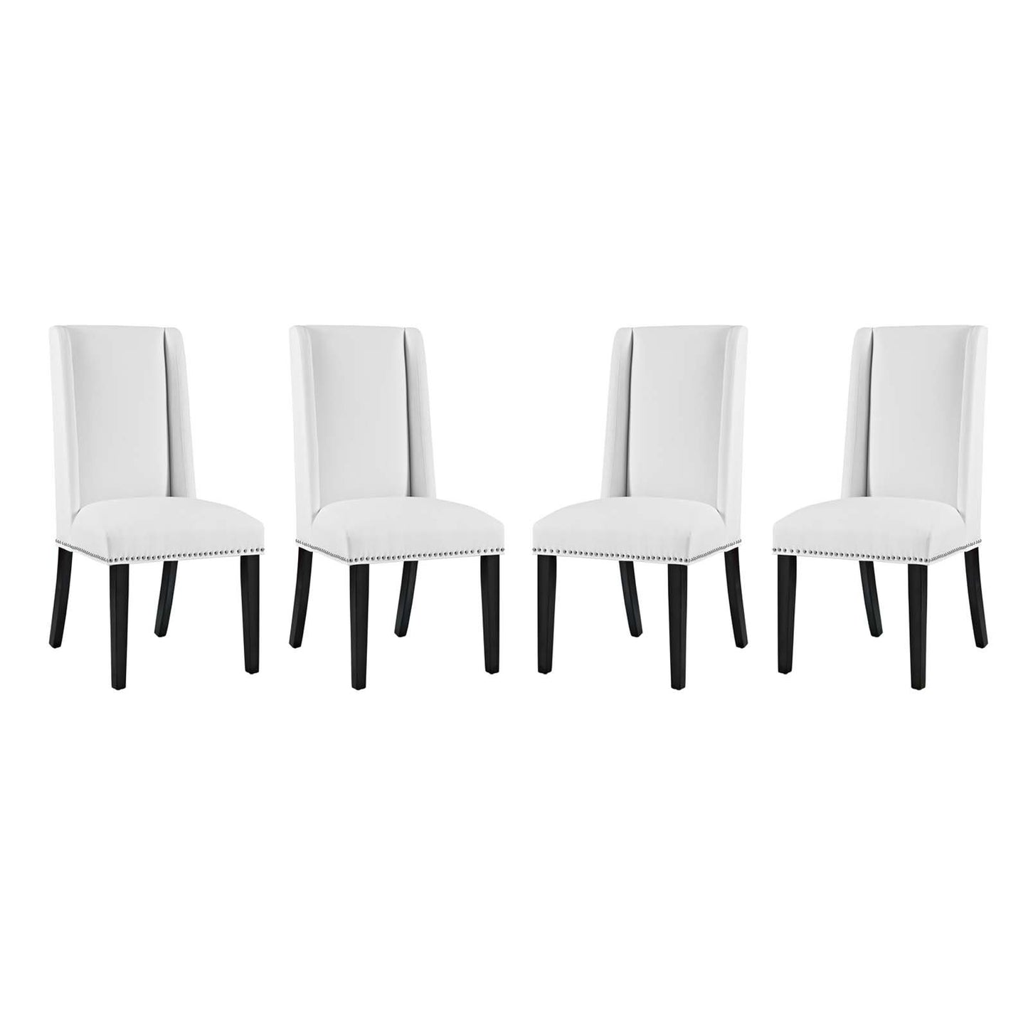 Modway Baron Dining Chair Vinyl Set of 4