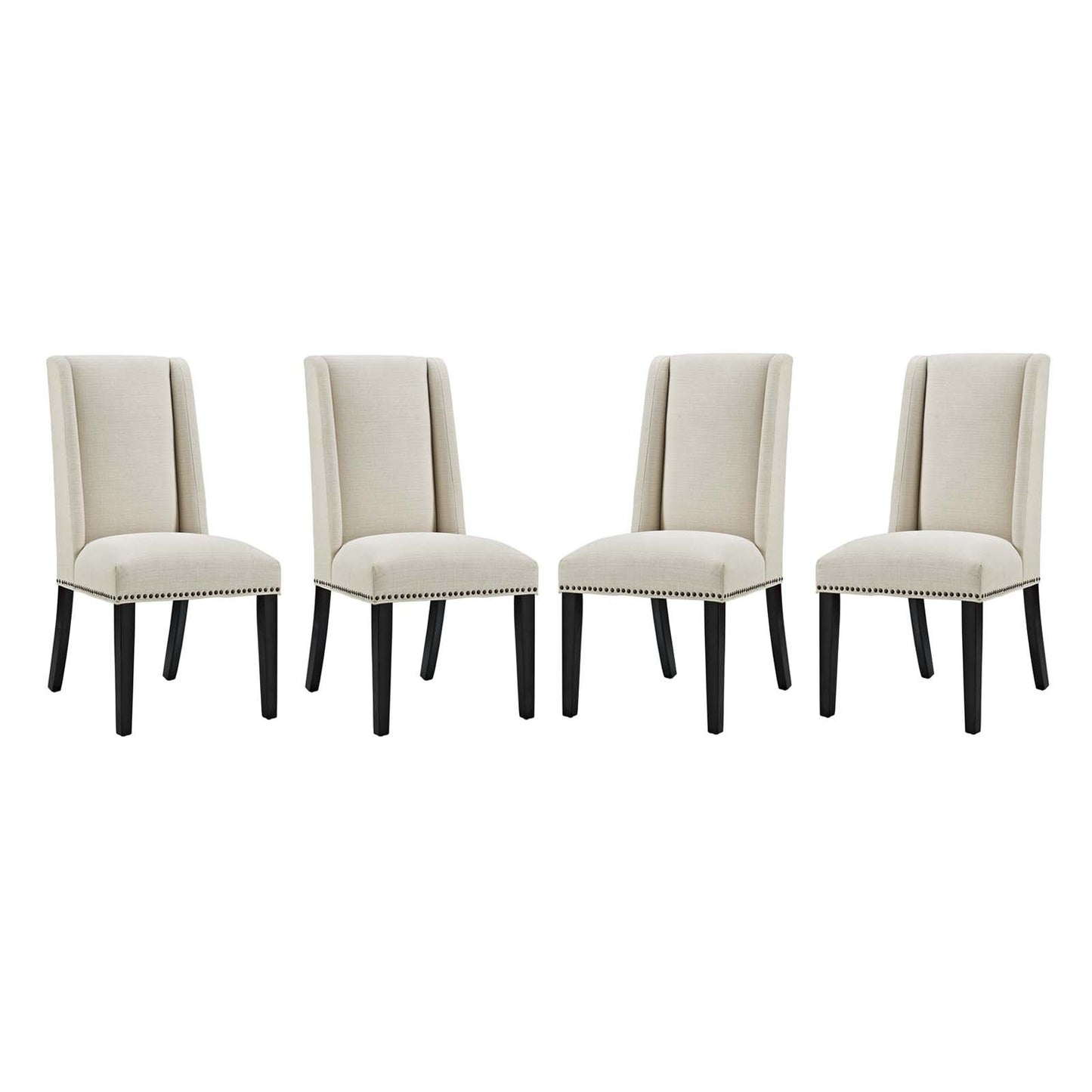 Modway Baron Dining Chair Fabric Set of 4