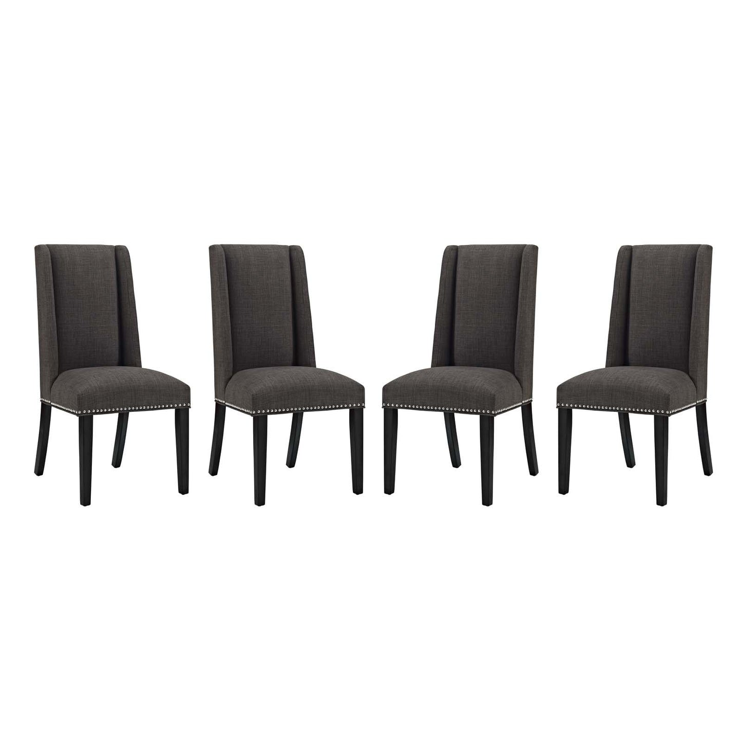 Modway Baron Dining Chair Fabric Set of 4