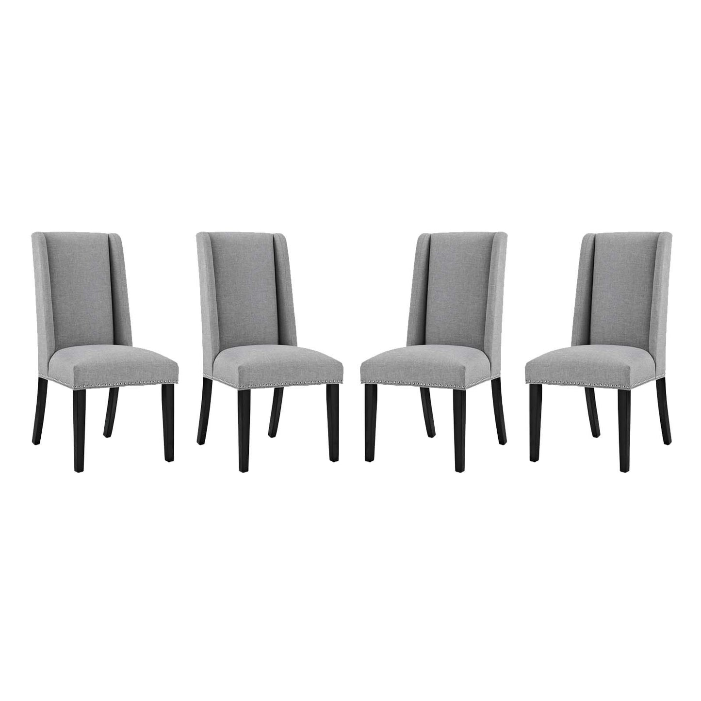Modway Baron Dining Chair Fabric Set of 4