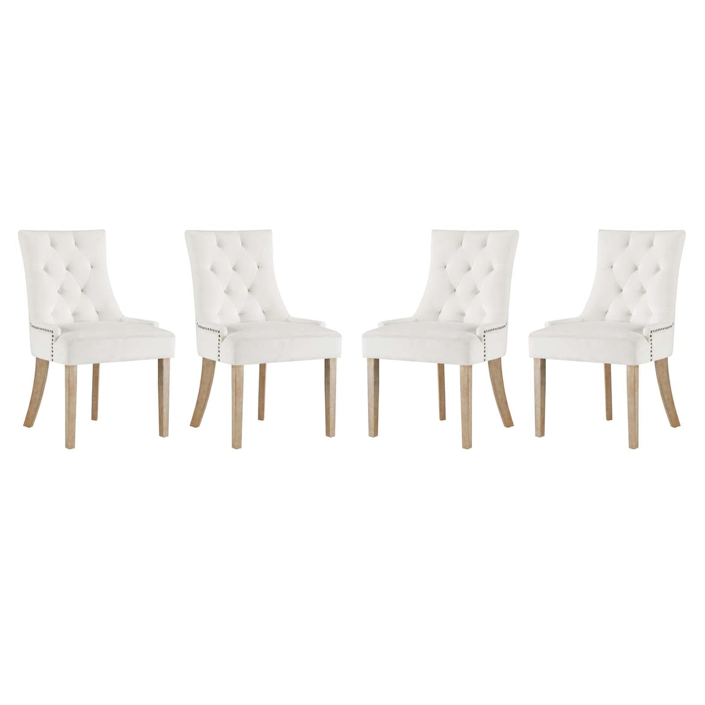 Modway Pose Dining Chair Performance Velvet Set of 4 | Dining Chairs | Modishstore-5