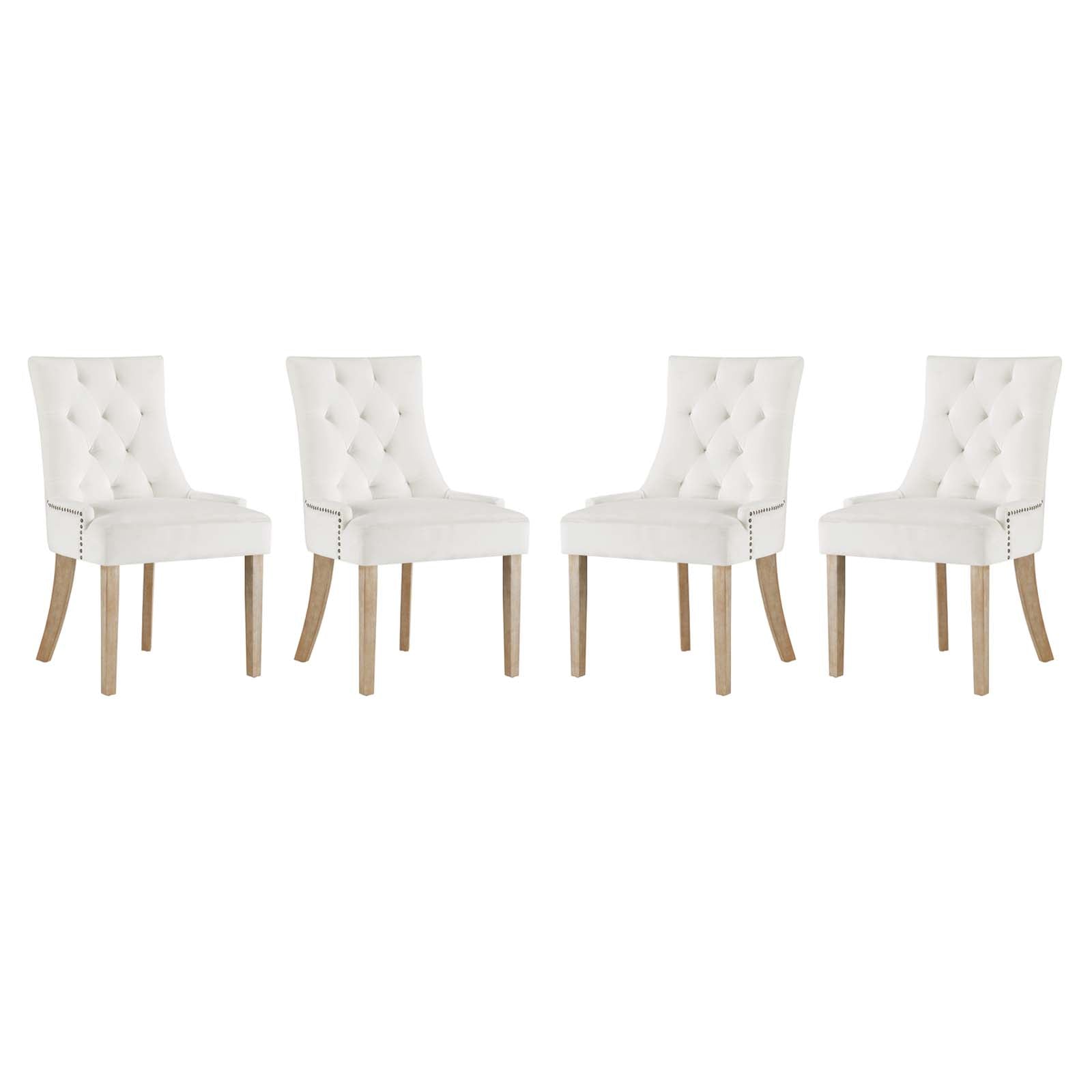 Modway Pose Dining Chair Performance Velvet Set of 4 | Dining Chairs | Modishstore-5