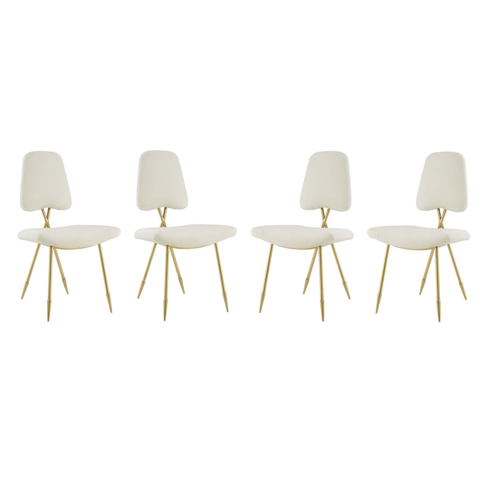 Modway Ponder Dining Side Chair Set of 4 | Dining Chairs | Modishstore-4