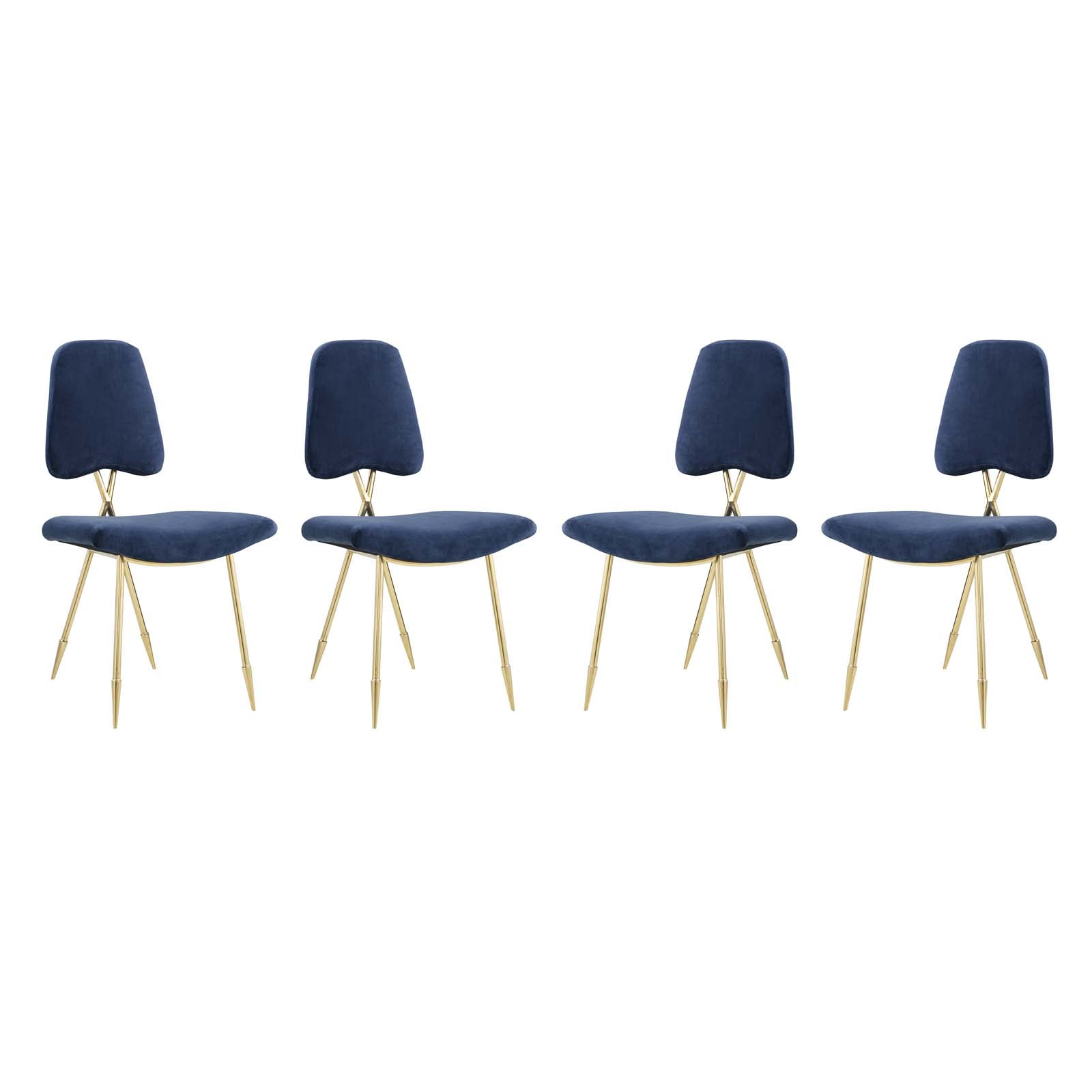 Modway Ponder Dining Side Chair Set of 4 | Dining Chairs | Modishstore-16