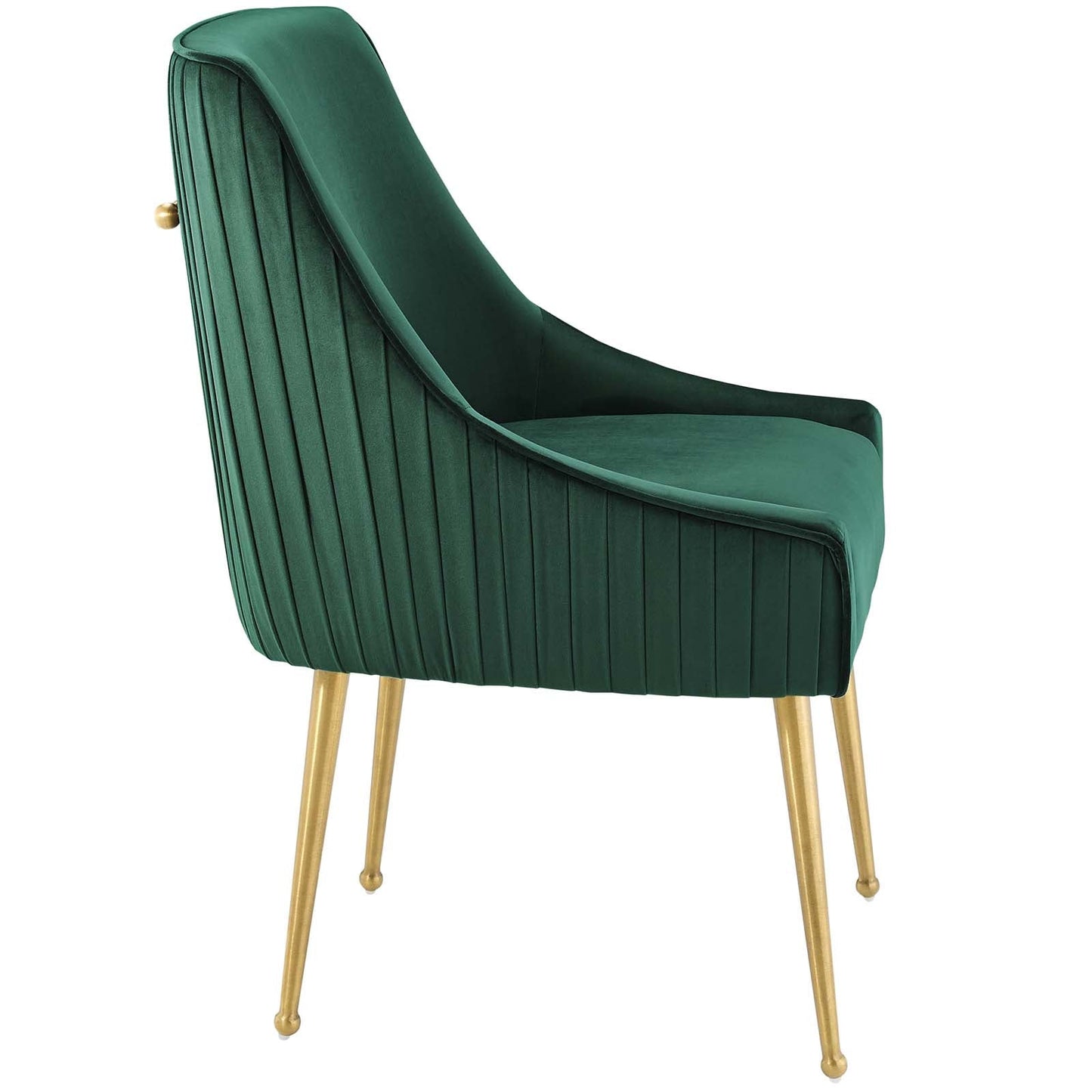 Modway Discern Pleated Back Upholstered Performance Velvet Dining Chair | Dining Chairs | 
