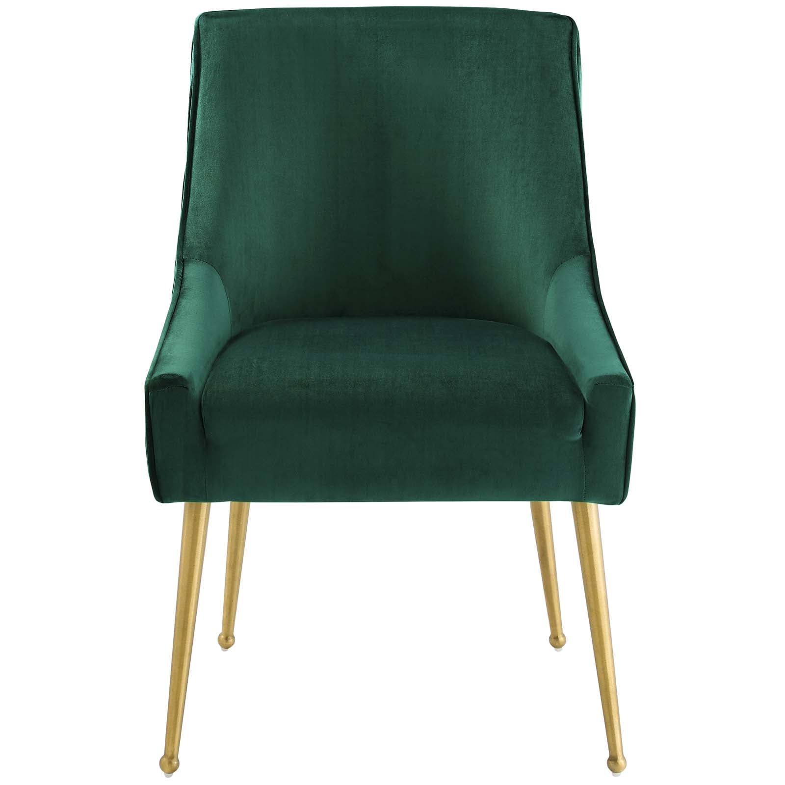 Modway Discern Pleated Back Upholstered Performance Velvet Dining Chair | Dining Chairs | 