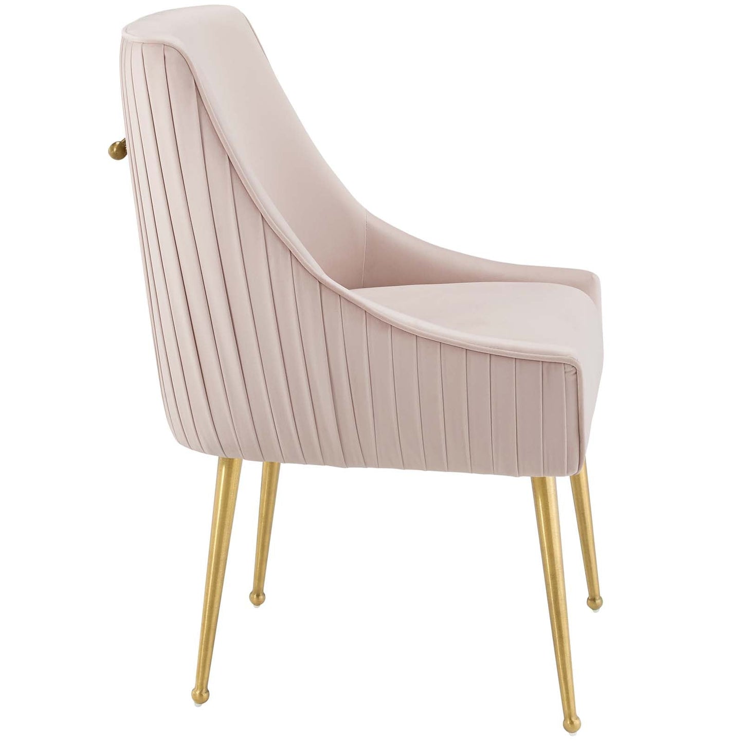 Modway Discern Pleated Back Upholstered Performance Velvet Dining Chair | Dining Chairs | 