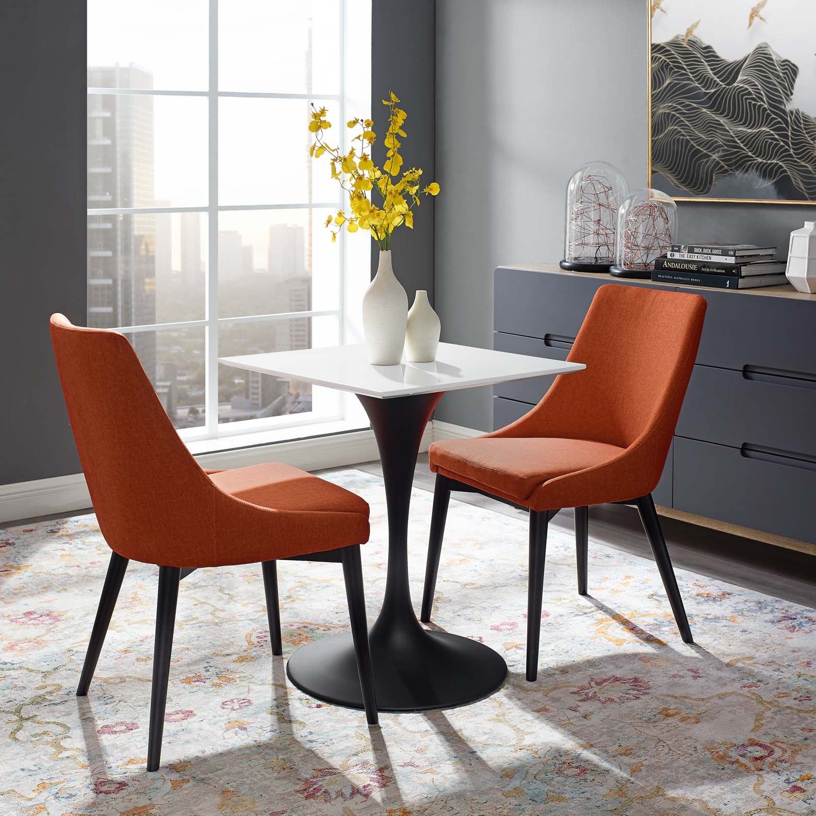 Modway Lippa 24" Square Wood Top Dining Table-EEI-3512 | Dining Tables | Modishstore
