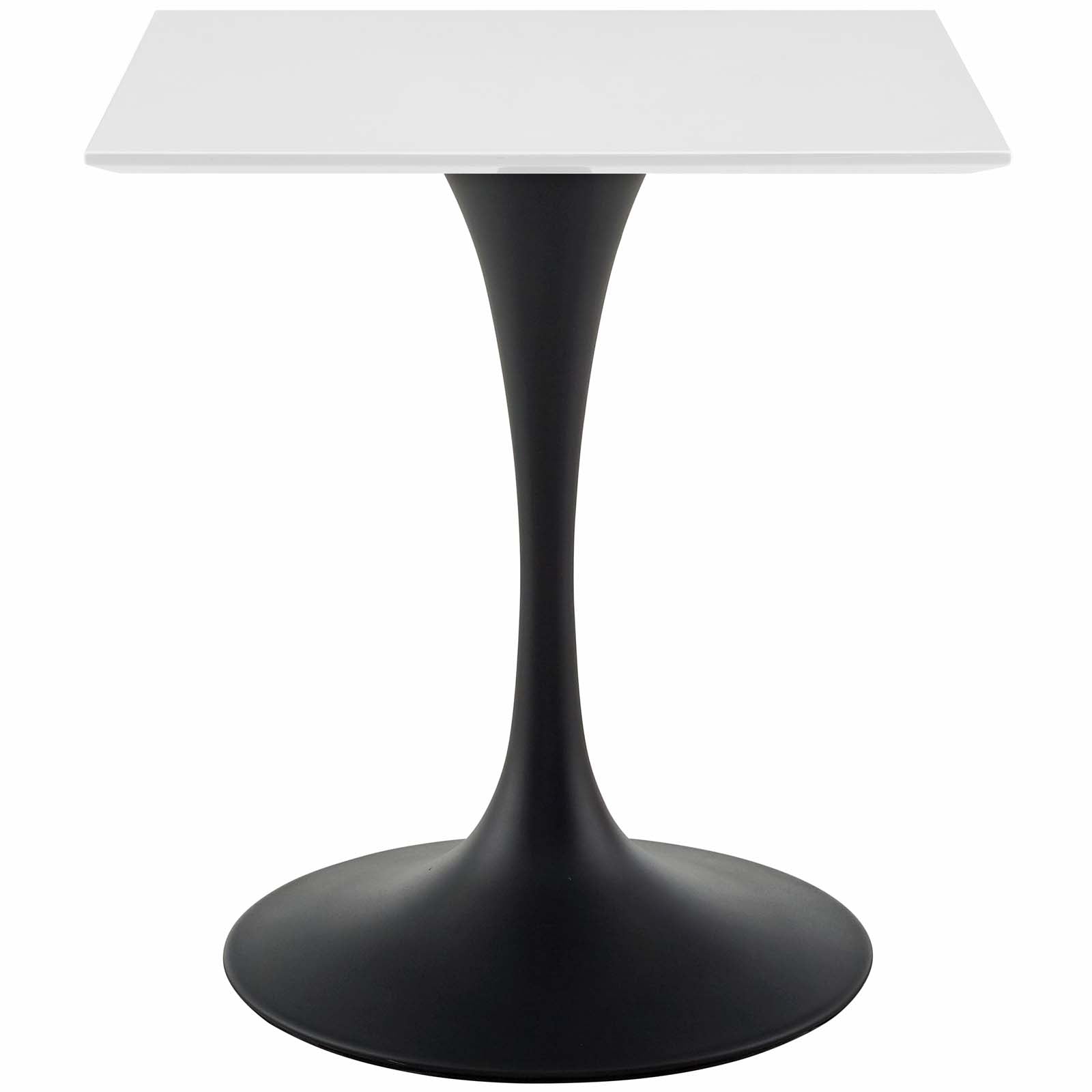 Modway Lippa 28" Square Wood Top Dining Table in White | Dining Tables | Modishstore-2