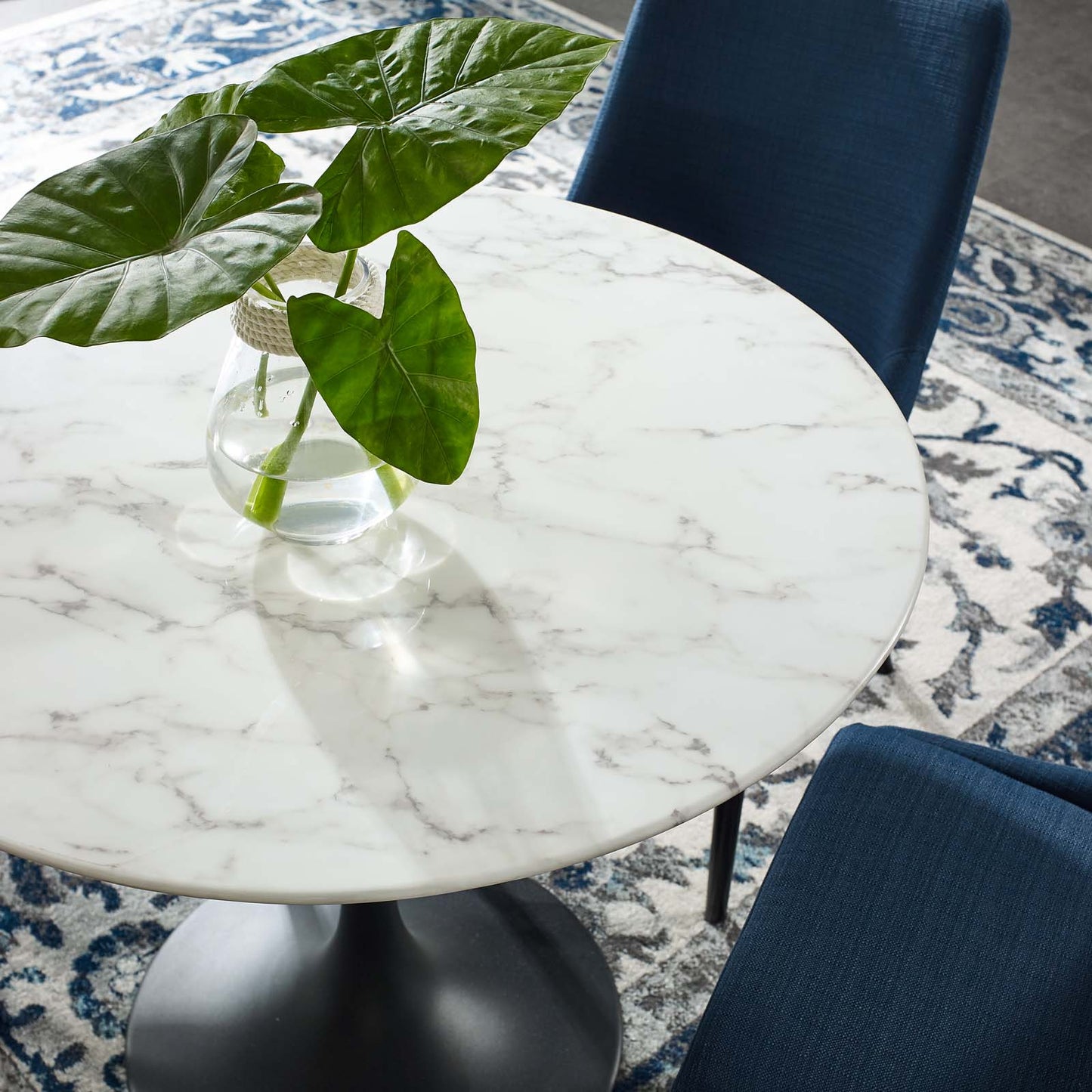 Modway Lippa 36" Round Artificial Marble Dining Table | Dining Tables | Modishstore