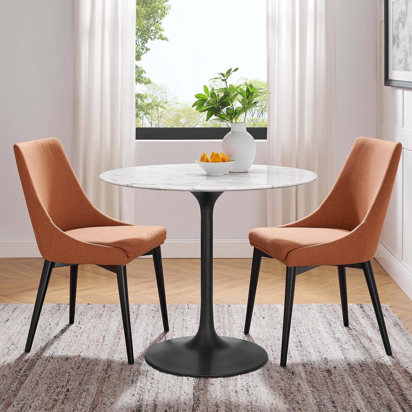 Modway Lippa 36" Round Artificial Marble Dining Table - EEI-3516