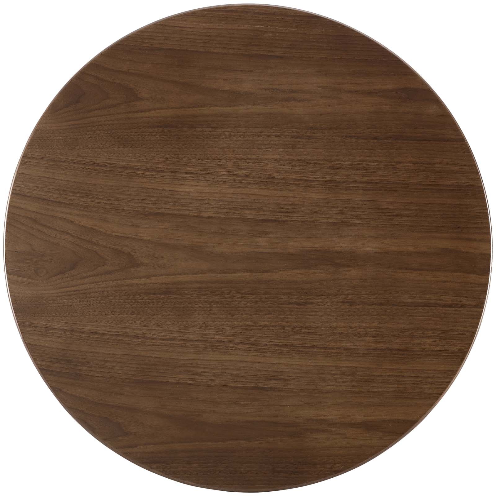 Modway Lippa 36" Round Walnut Dining Table | Dining Tables | Modishstore-4