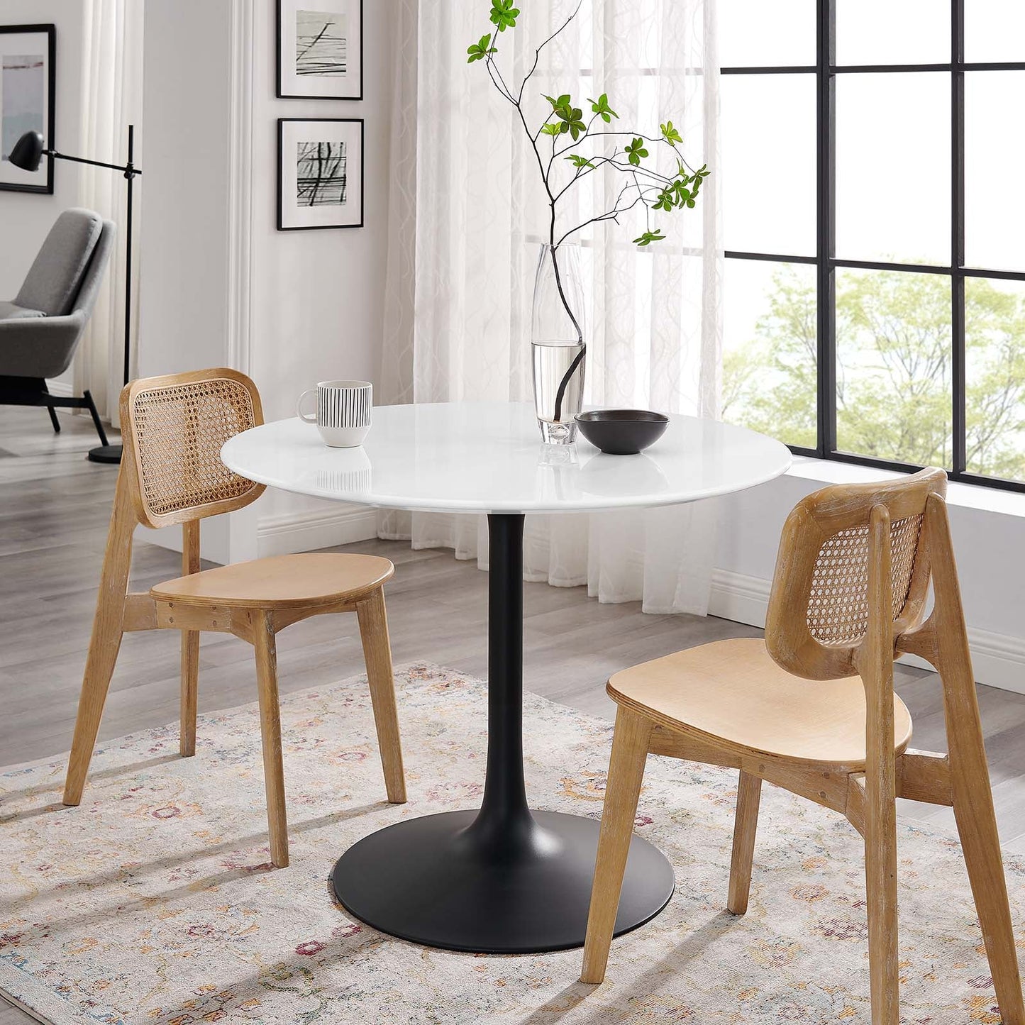 Modway Lippa 40" Round Wood Dining Table - EEI-3521
