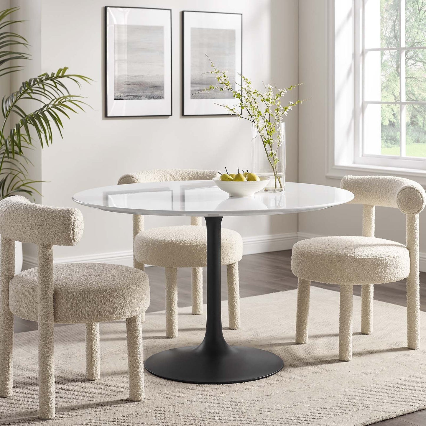 Modway Lippa 47" Round Wood Dining Table-EEI-3522 - EEI-3522