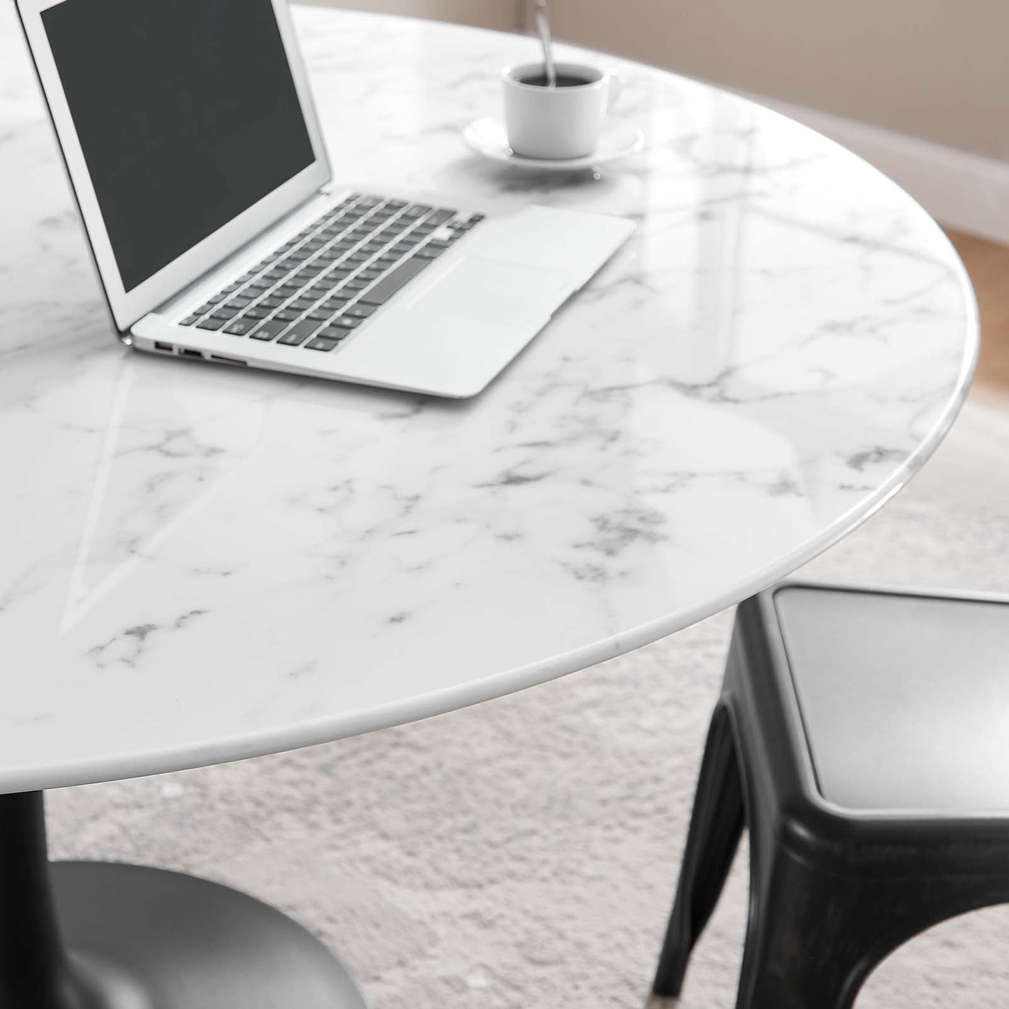 Modway Lippa 54" Round Artificial Marble Dining Table - EEI-3528