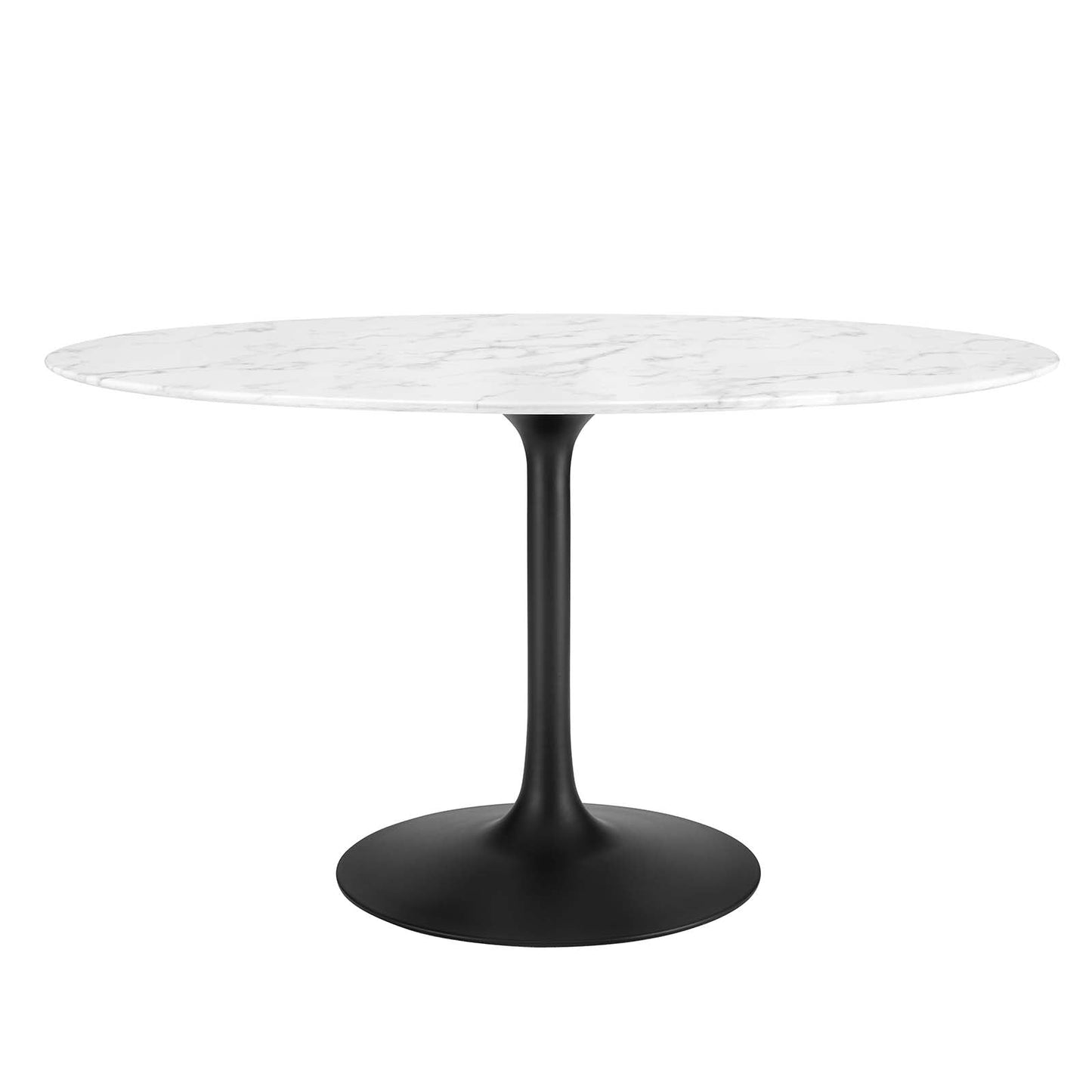 Modway Lippa 54" Oval Artificial Marble Dining Table - EEI-3530