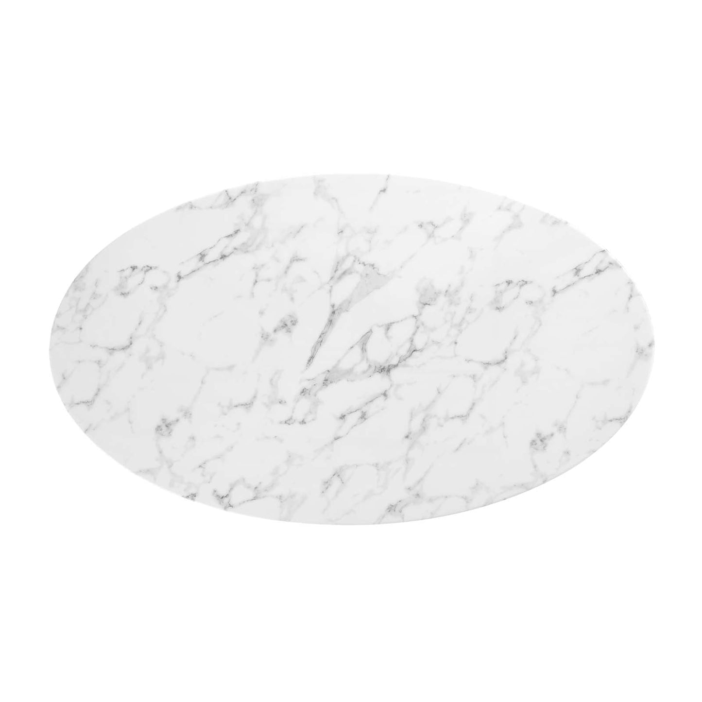 Modway Lippa 54" Oval Artificial Marble Dining Table - EEI-3530