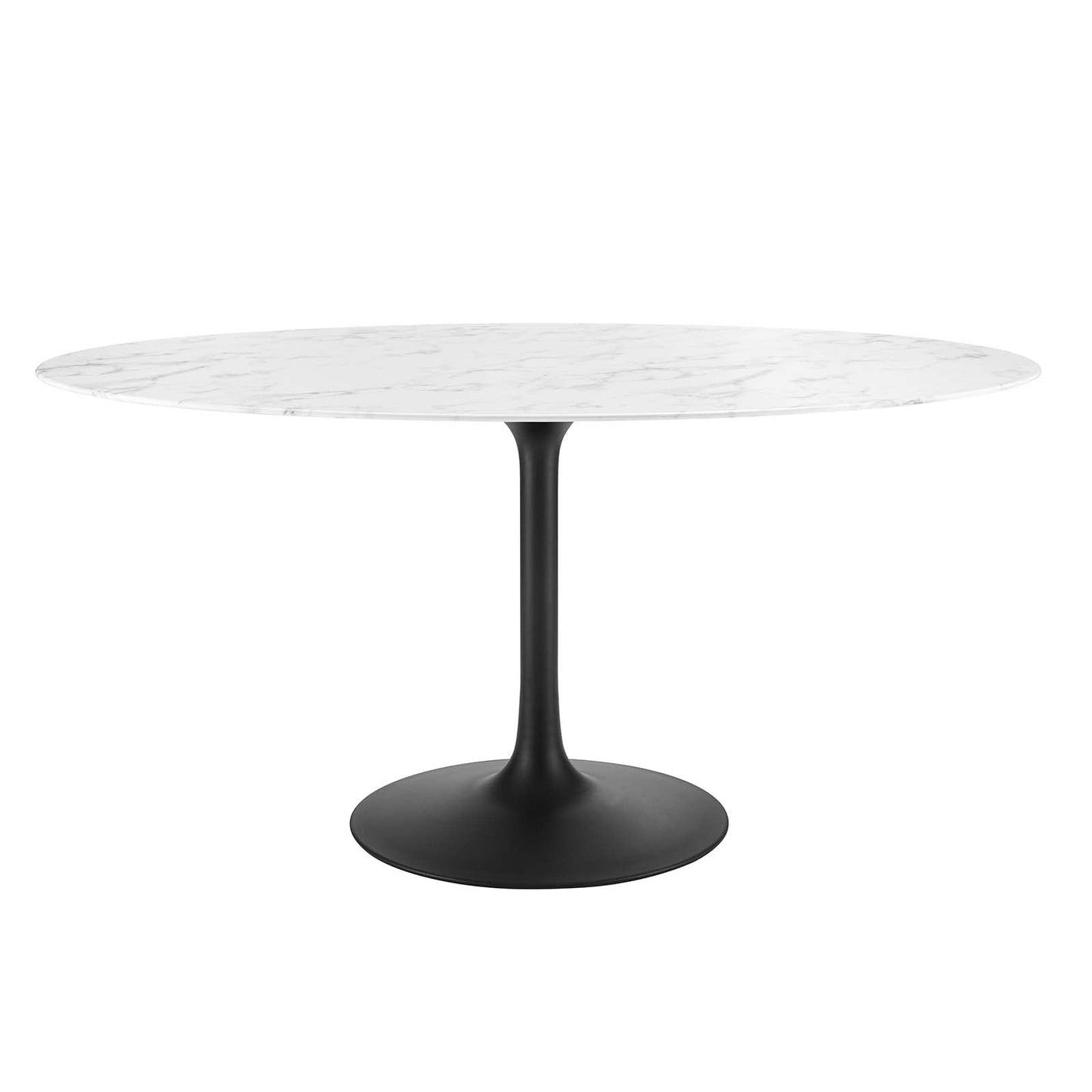 Modway Lippa 60" Oval Artificial Marble Dining Table - EEI-3531