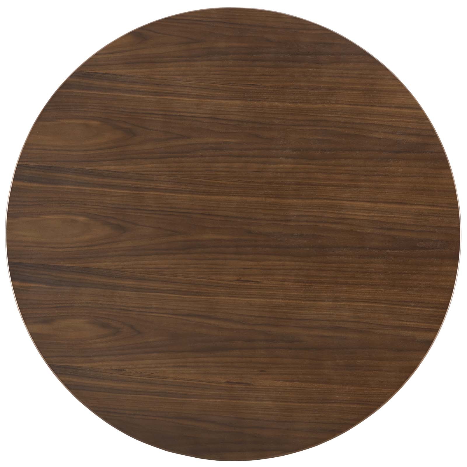 Modway Lippa 47" Round Walnut Dining Table | Dining Tables | Modishstore-3