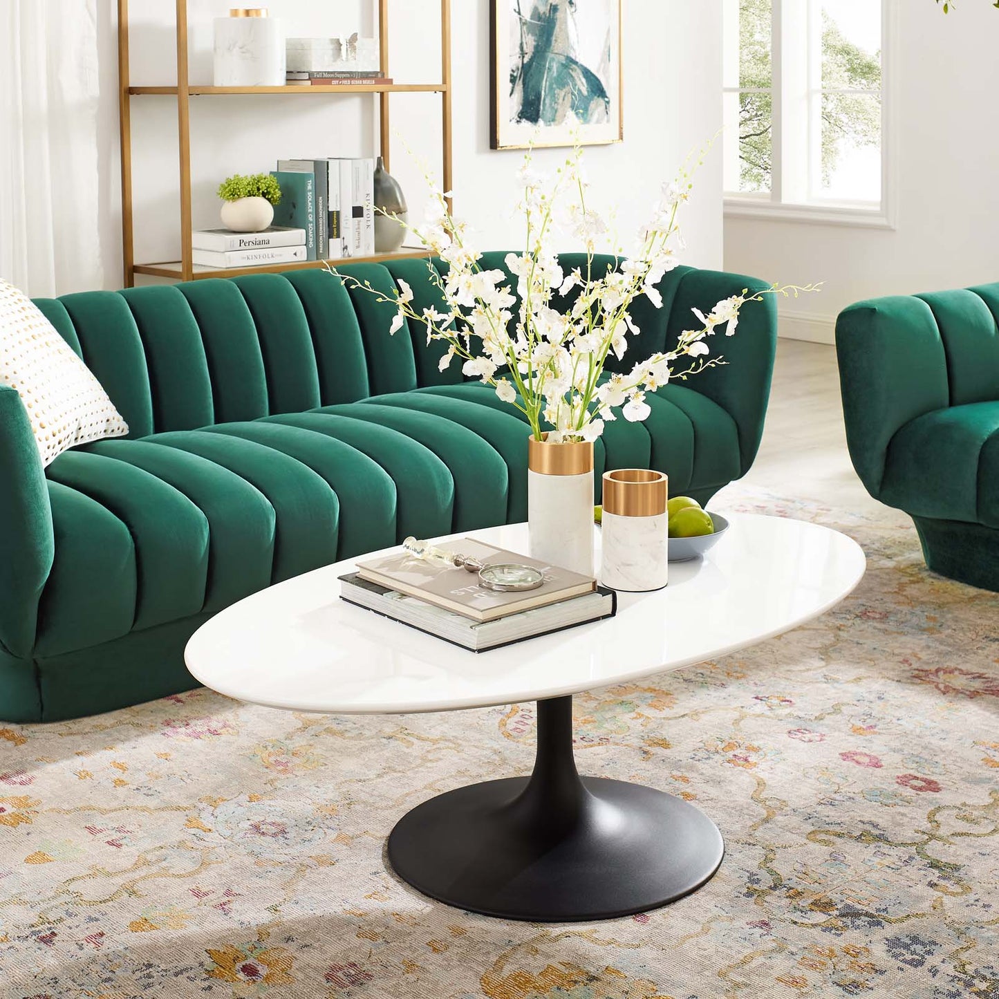 Modway Lippa 48" Oval-Shaped Wood Top Coffee Table-EEI-3536 | Coffee Tables | Modishstore-3