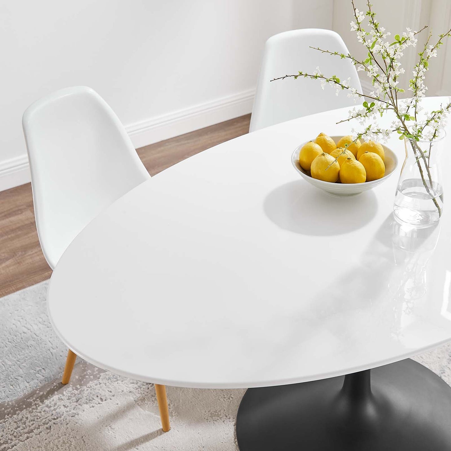 Modway Lippa 60" Oval Wood Top Dining Table - EEI-3539