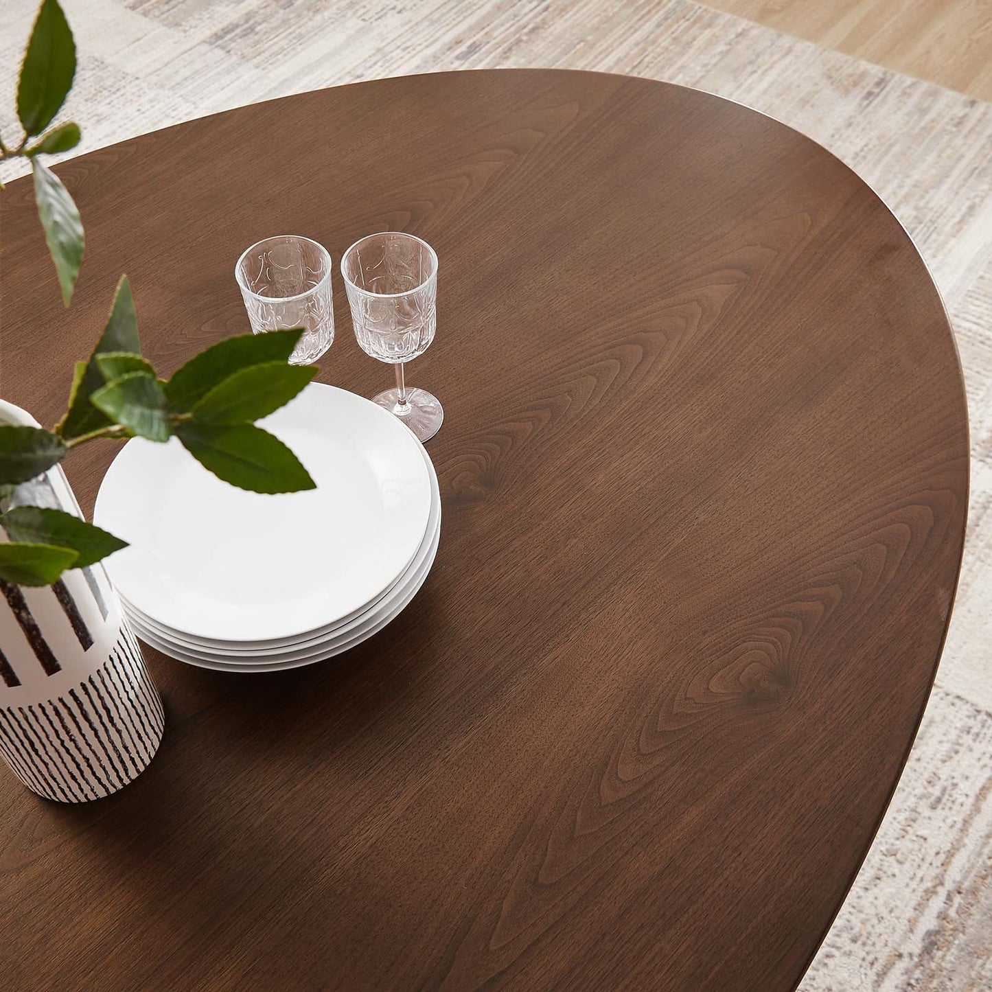 Modway Lippa 78" Oval Wood Dining Table-EEI-3544 - EEI-3544