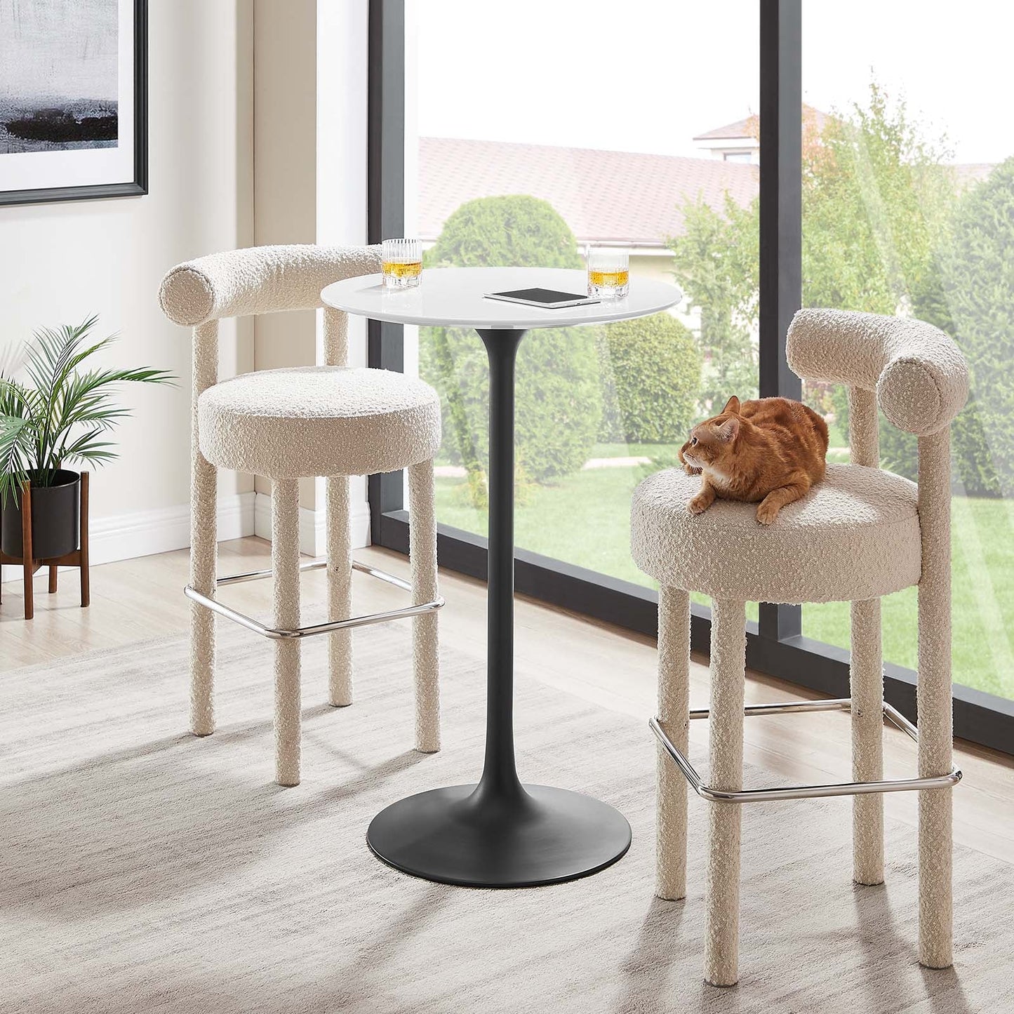 Modway Lippa 28" Round Wood Bar Table - EEI-3545