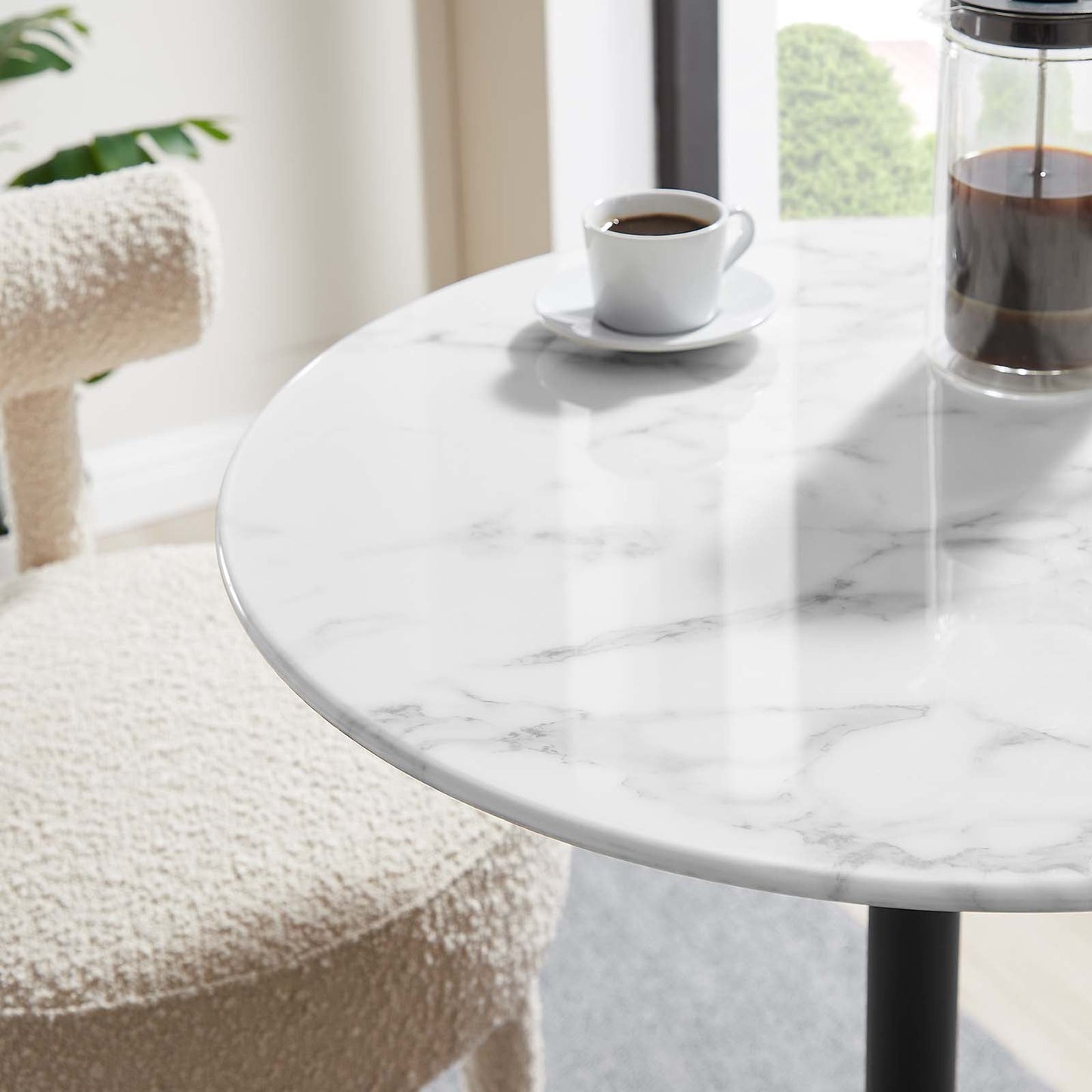Modway Lippa 28" Round Artificial Marble Bar Table - EEI-3547