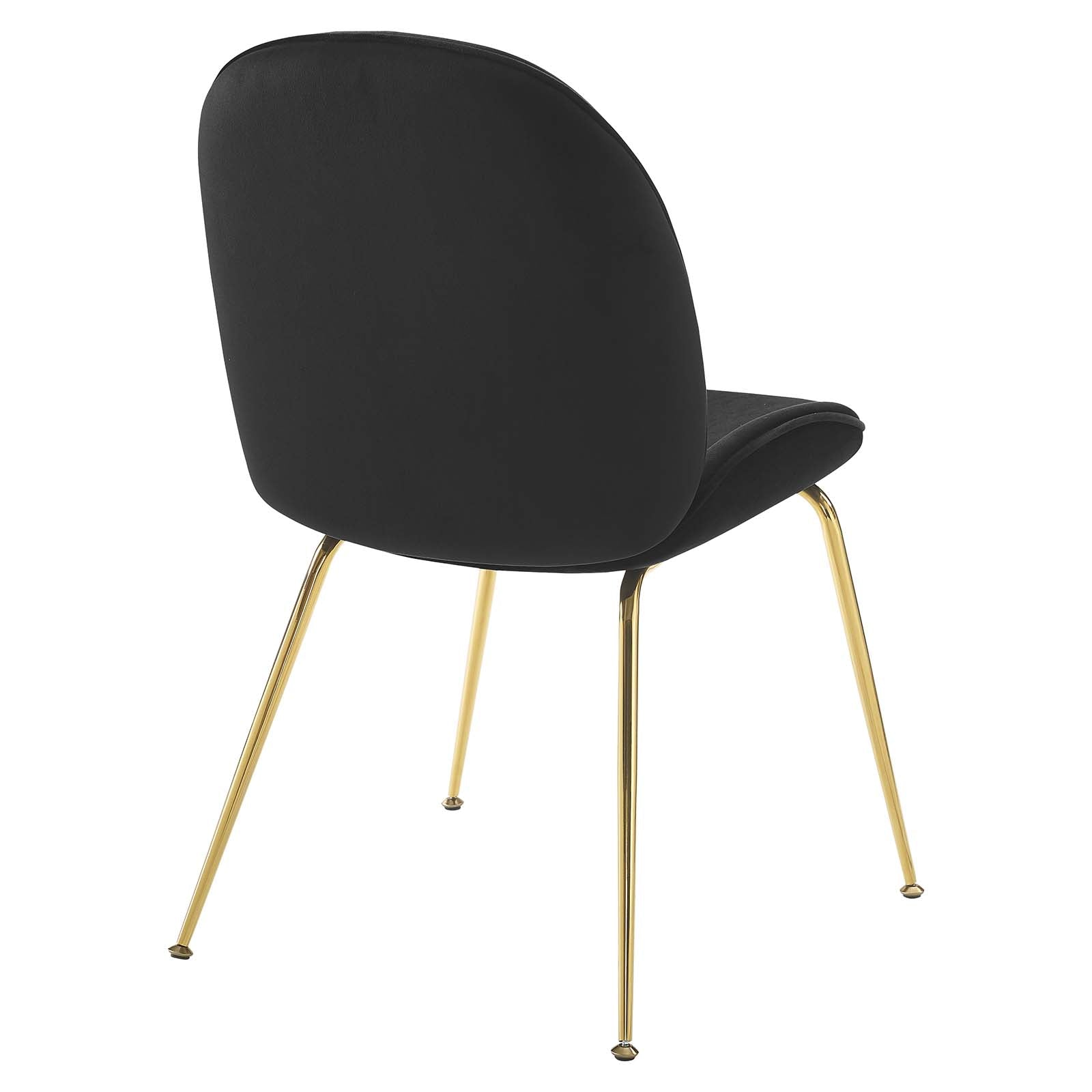 Modway Scoop Gold Stainless Steel Leg Performance Velvet Dining Chair | Dining Chairs | Modishstore-5