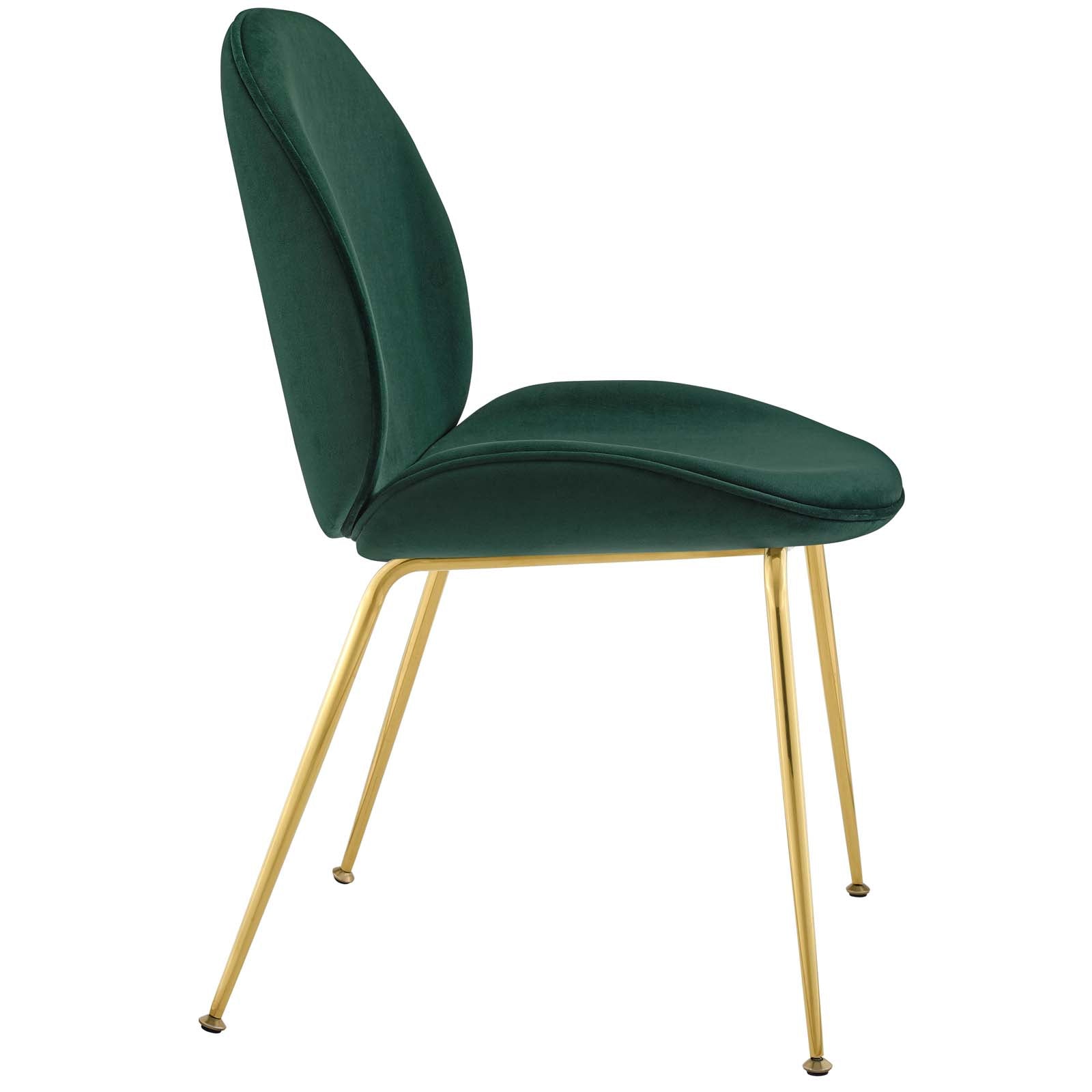 Modway Scoop Gold Stainless Steel Leg Performance Velvet Dining Chair | Dining Chairs | Modishstore-17