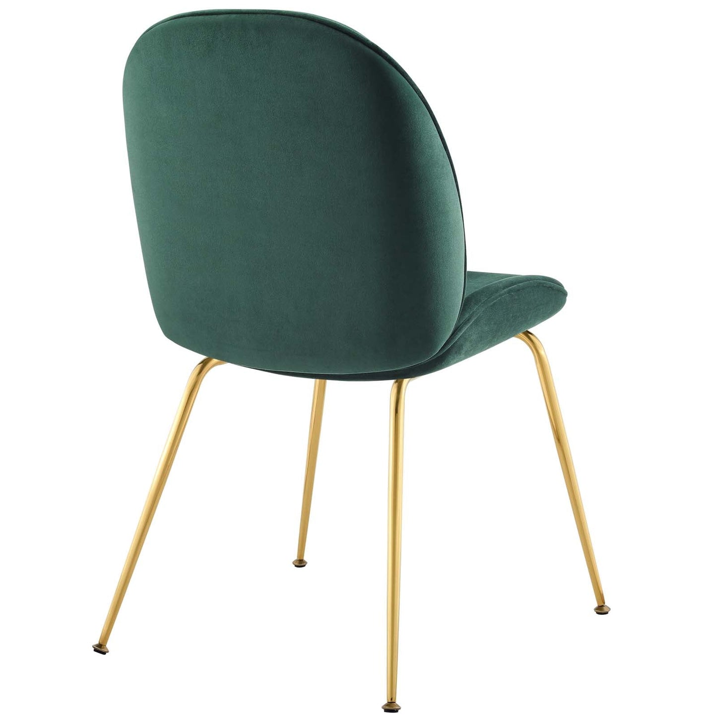 Modway Scoop Gold Stainless Steel Leg Performance Velvet Dining Chair | Dining Chairs | Modishstore-14
