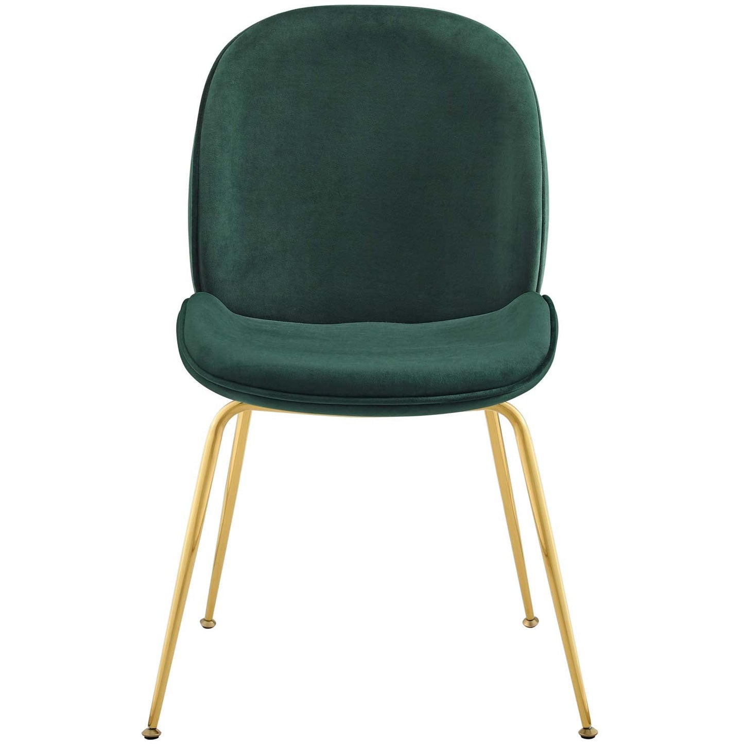 Modway Scoop Gold Stainless Steel Leg Performance Velvet Dining Chair | Dining Chairs | Modishstore-15