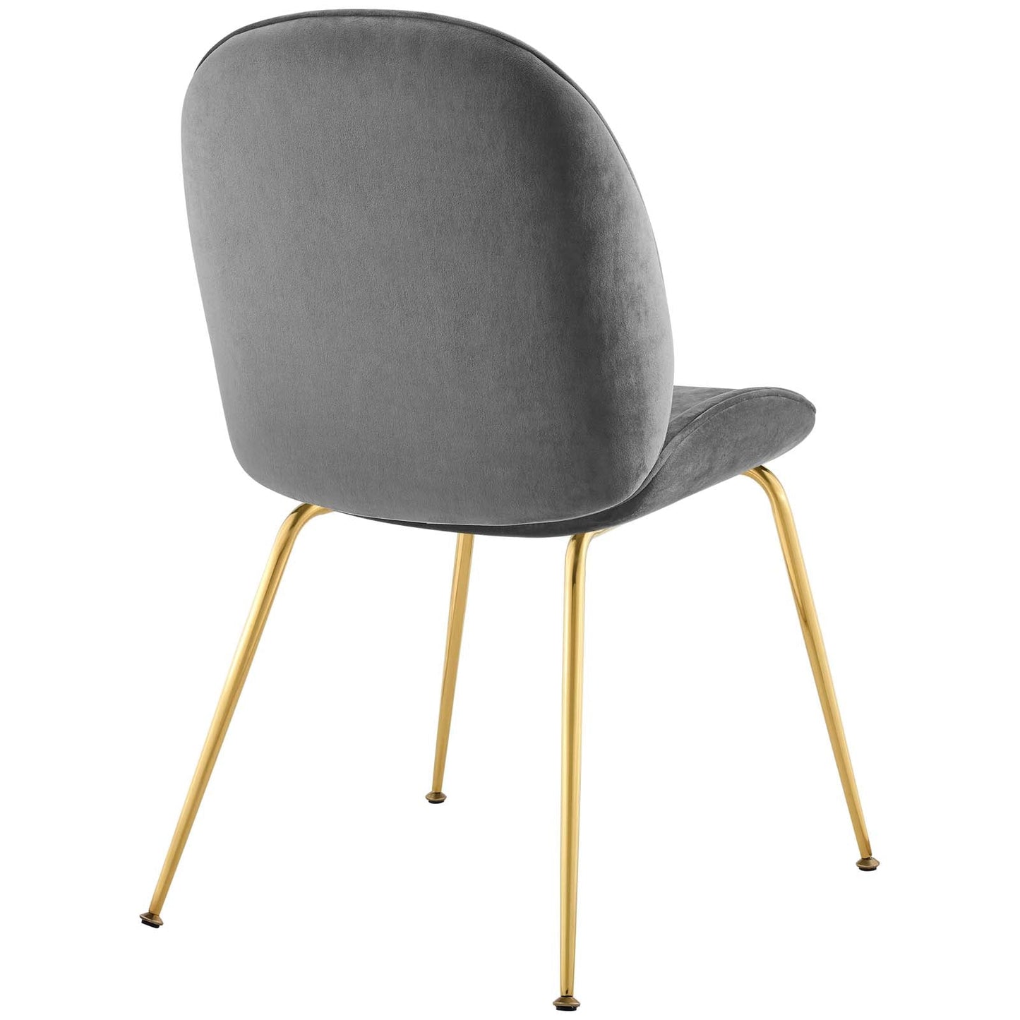 Modway Scoop Gold Stainless Steel Leg Performance Velvet Dining Chair - EEI-3548