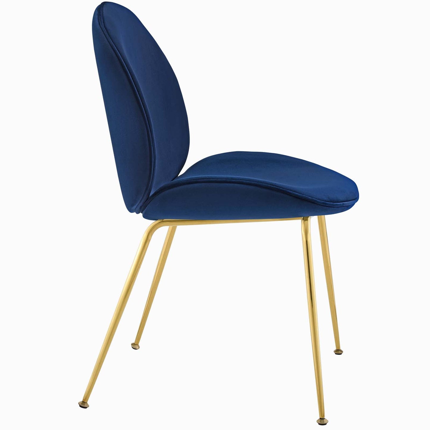 Modway Scoop Gold Stainless Steel Leg Performance Velvet Dining Chair | Dining Chairs | Modishstore-28