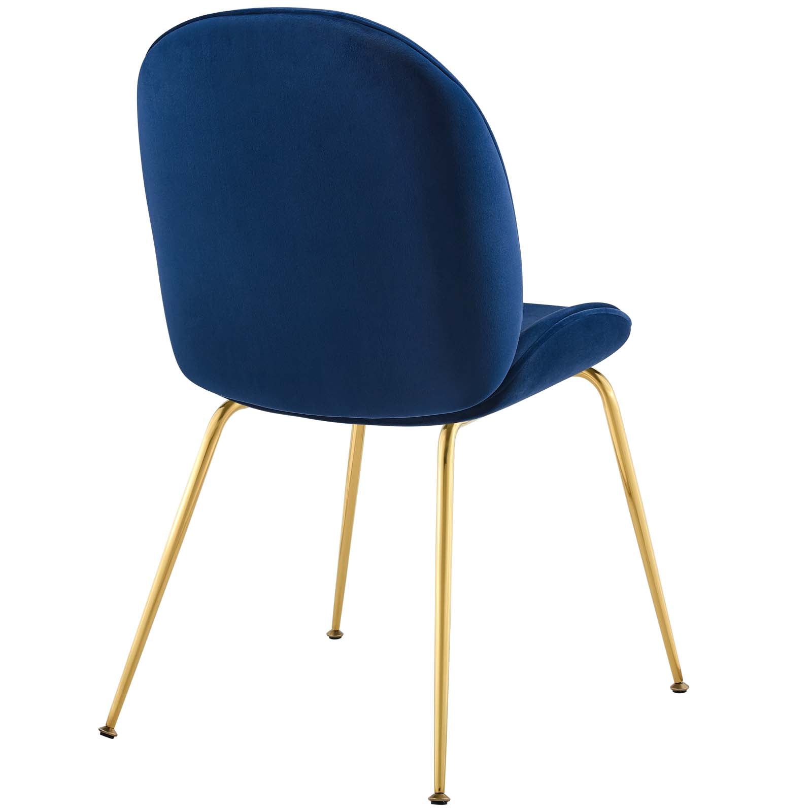 Modway Scoop Gold Stainless Steel Leg Performance Velvet Dining Chair | Dining Chairs | Modishstore-26