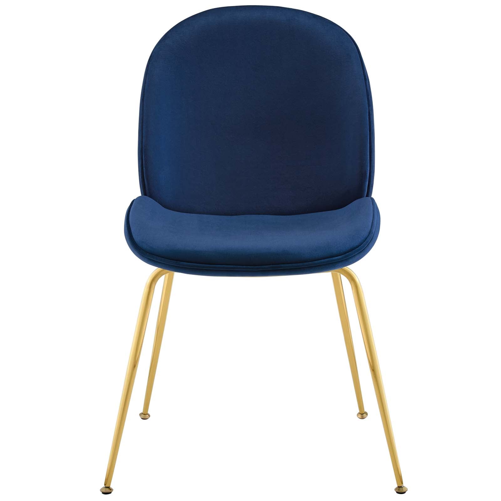 Modway Scoop Gold Stainless Steel Leg Performance Velvet Dining Chair | Dining Chairs | Modishstore-27