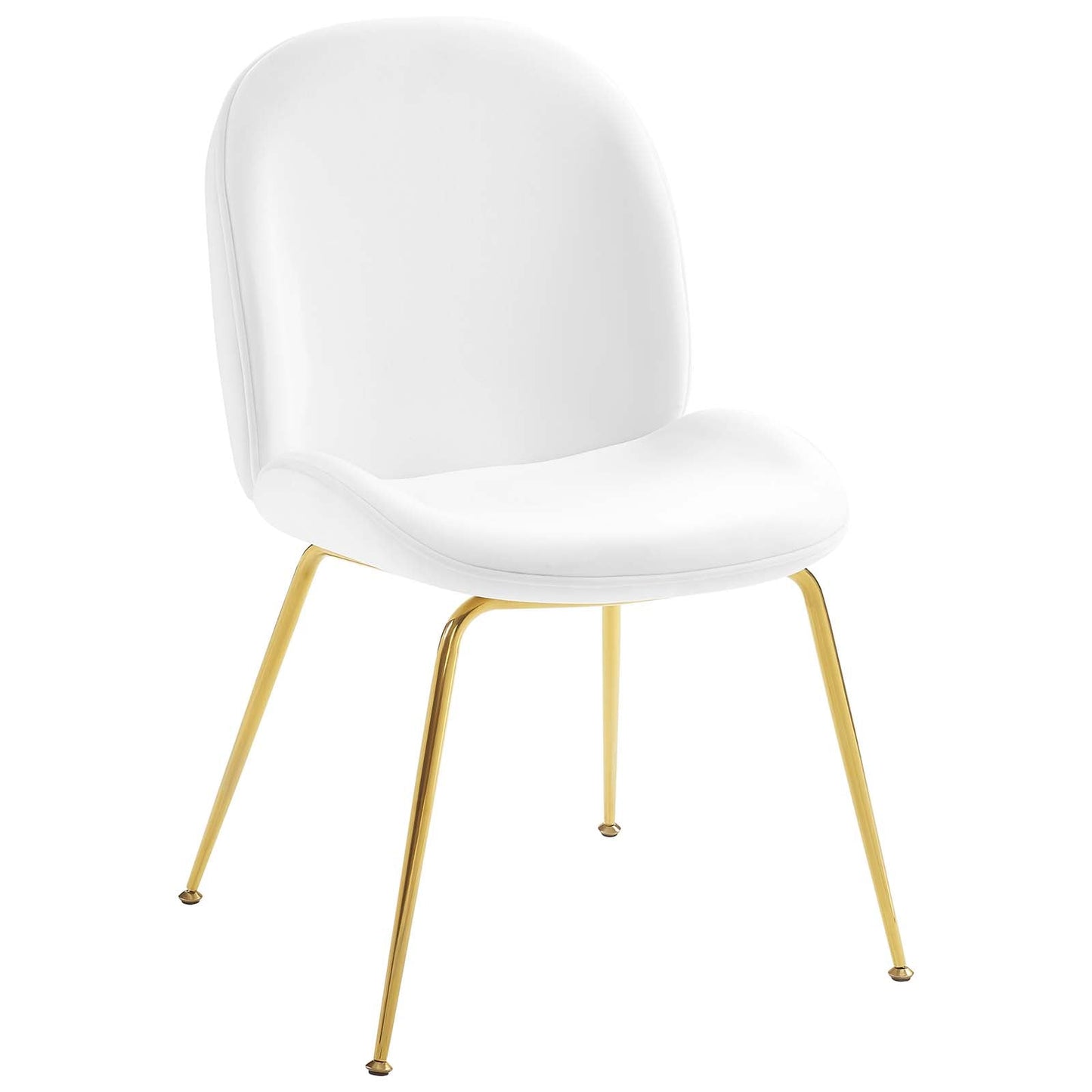 Modway Scoop Gold Stainless Steel Leg Performance Velvet Dining Chair | Dining Chairs | Modishstore-12