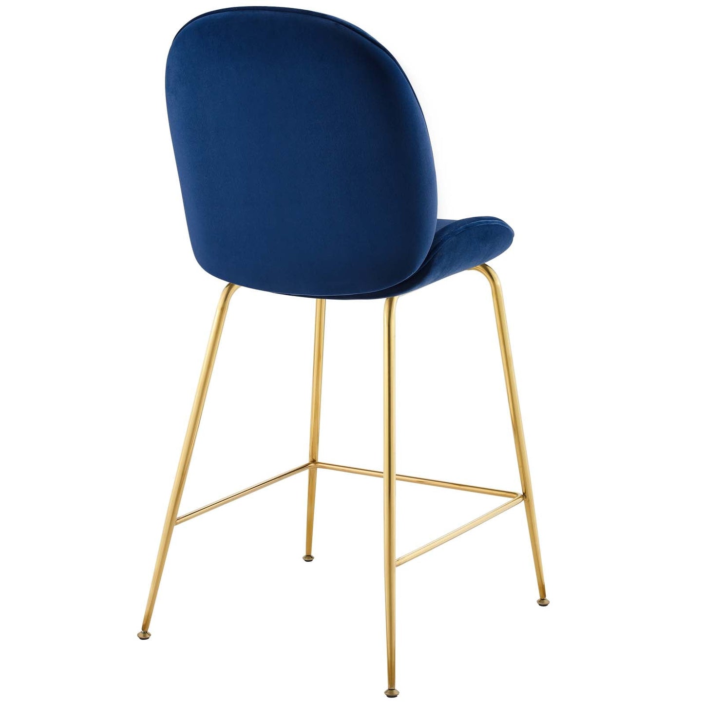 Modway Scoop Gold Stainless Steel Leg Performance Velvet Counter Stool | Counter Stools | Modishstore-19