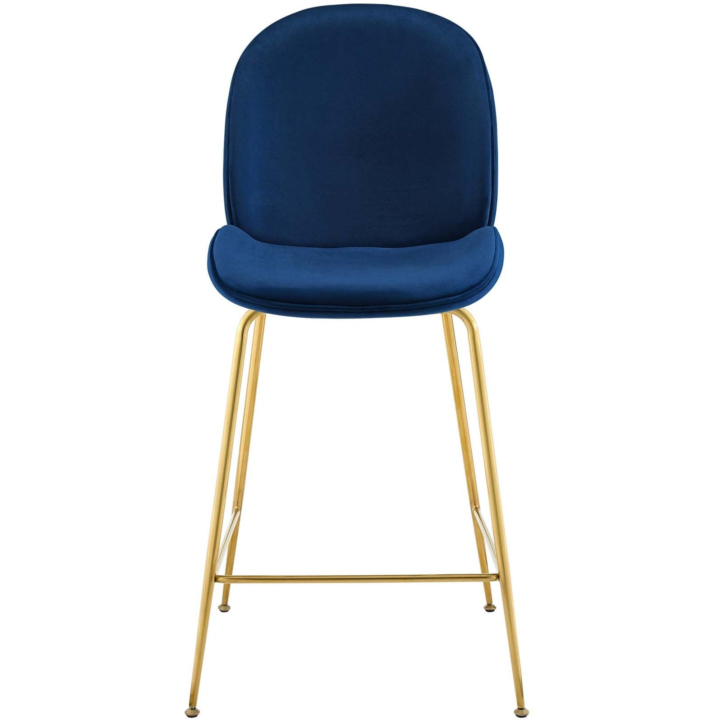 Modway Scoop Gold Stainless Steel Leg Performance Velvet Counter Stool | Counter Stools | Modishstore-20