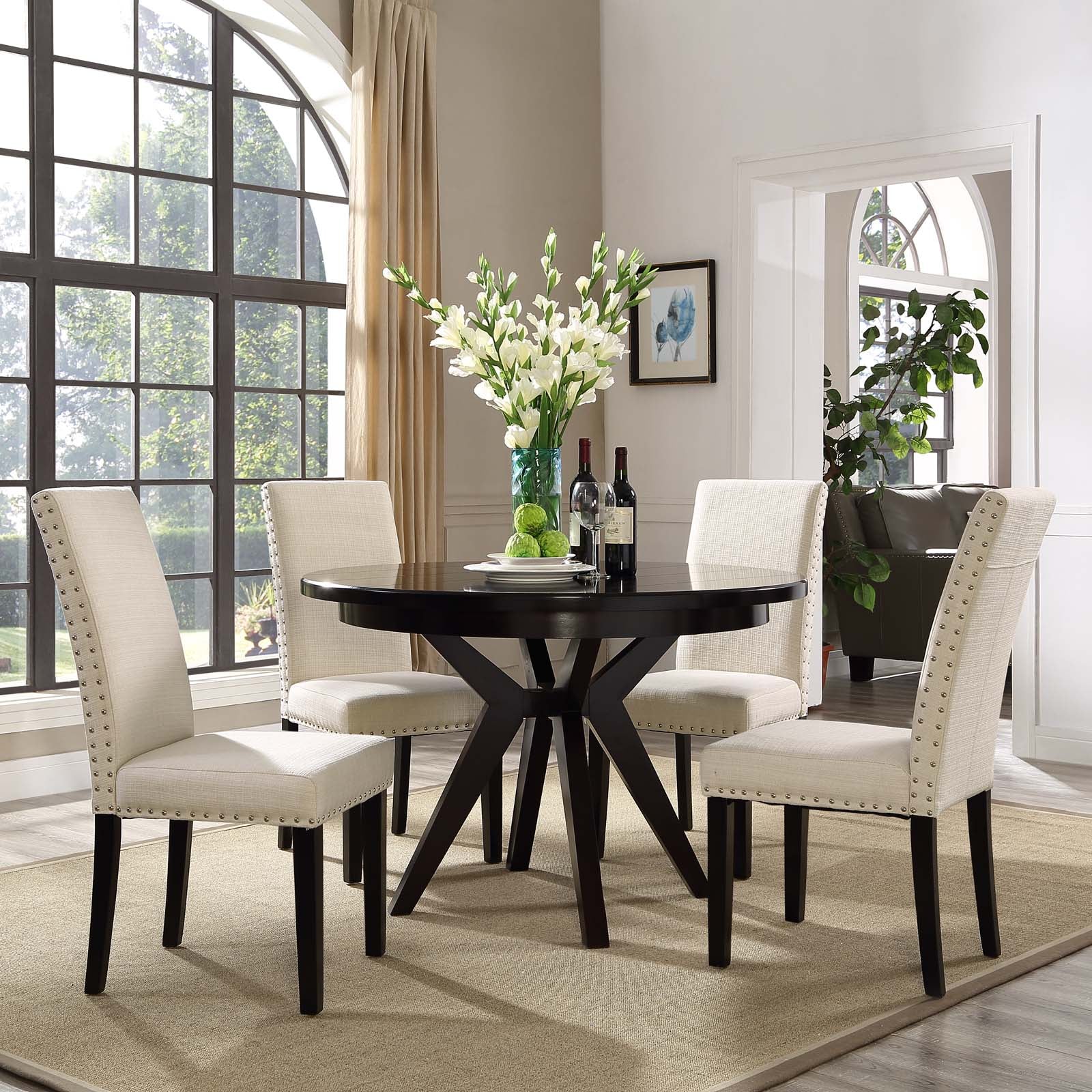 Modway Parcel Dining Side Chair Fabric Set of 4 | Dining Chairs | Modishstore