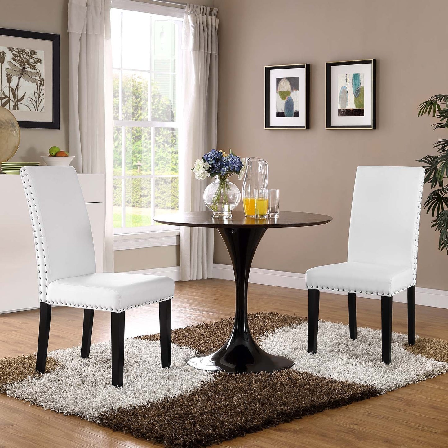 Modway Parcel Dining Side Chair Vinyl Set of 2 | Dining Chairs | Modishstore-6