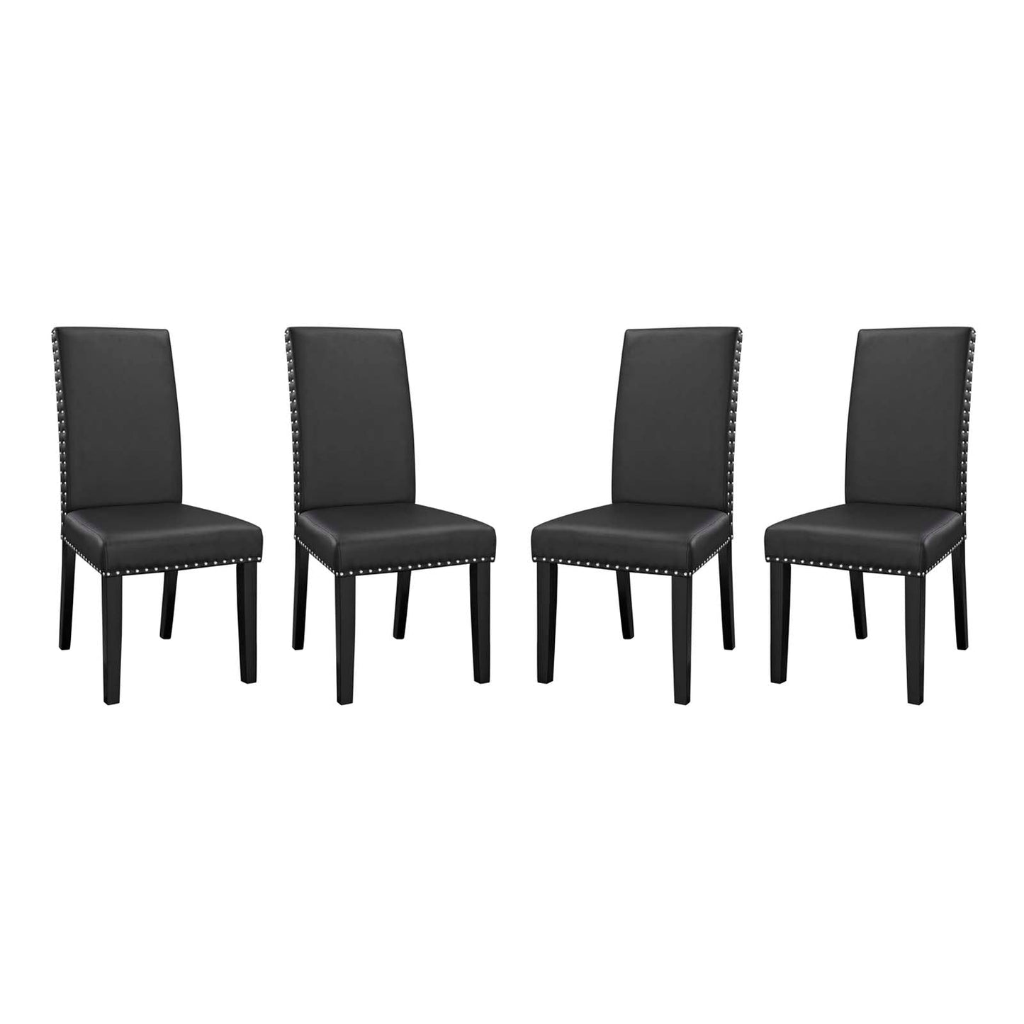 Modway Parcel Dining Side Chair Vinyl Set of 4 | Dining Chairs | Modishstore-9