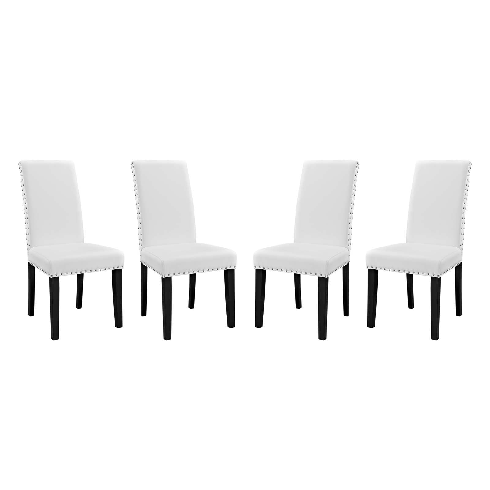 Modway Parcel Dining Side Chair Vinyl Set of 4 | Dining Chairs | Modishstore-2