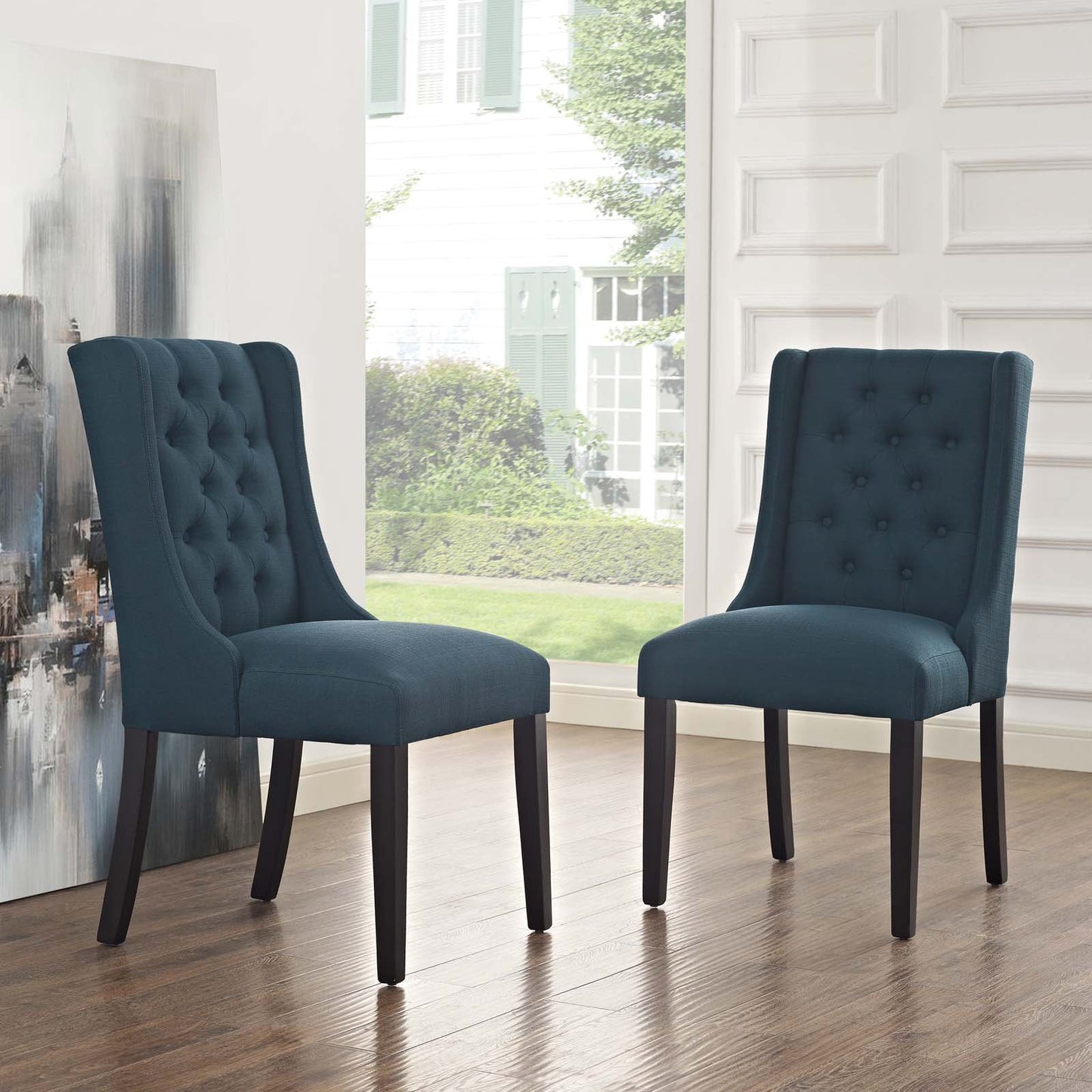 Modway Baronet Dining Chair Fabric Set of 2