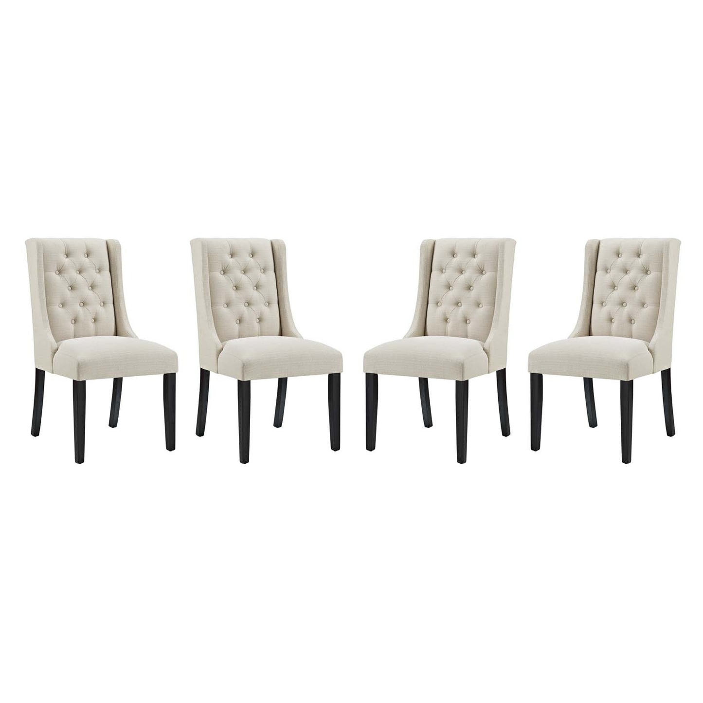 Modway Baronet Dining Chair Fabric Set of 4