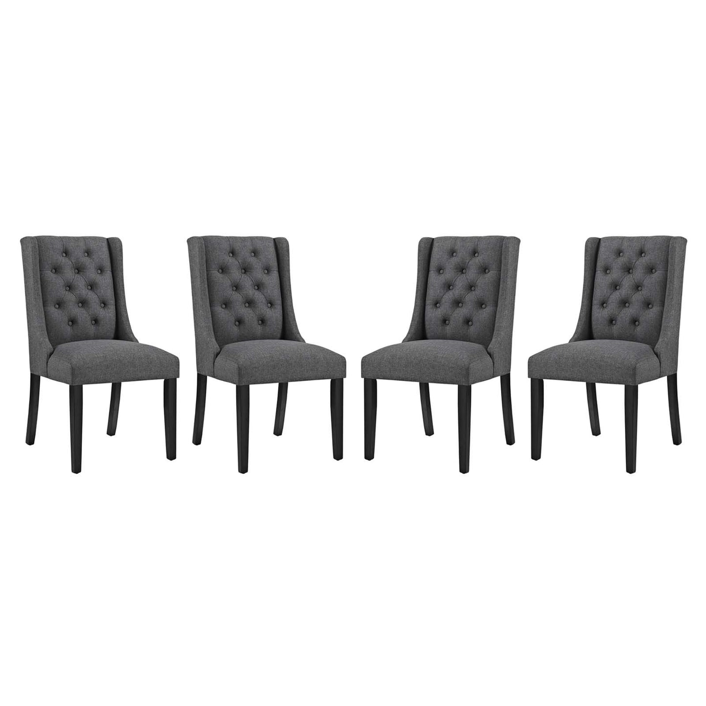 Modway Baronet Dining Chair Fabric Set of 4